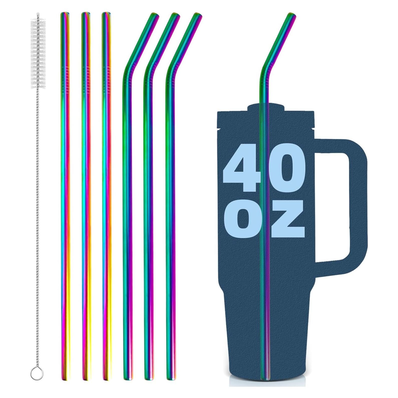 Pajillas de Acero Inoxidable Sun3drucker para Vaso Stanley 40oz