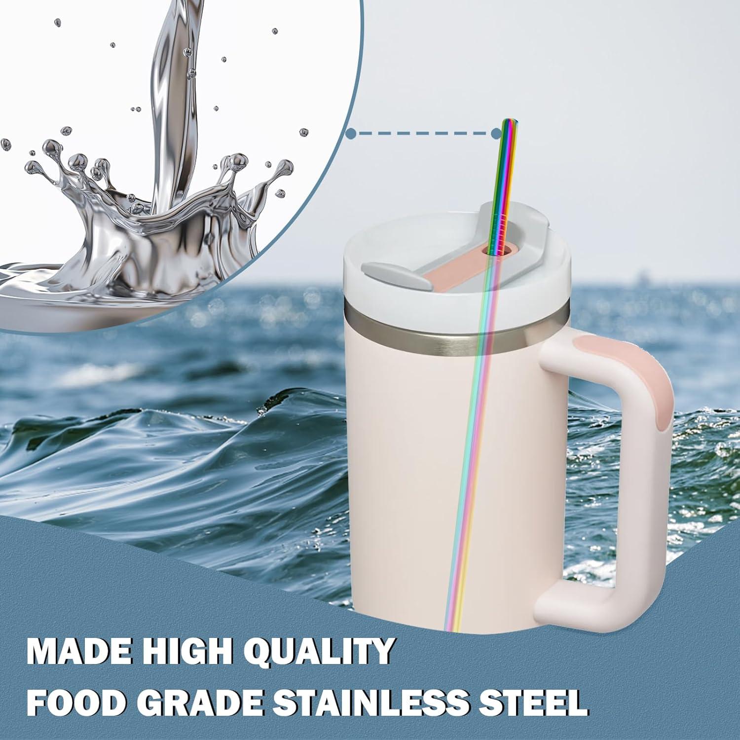 Pajillas de Acero Inoxidable Sun3drucker para Vaso Stanley 40oz