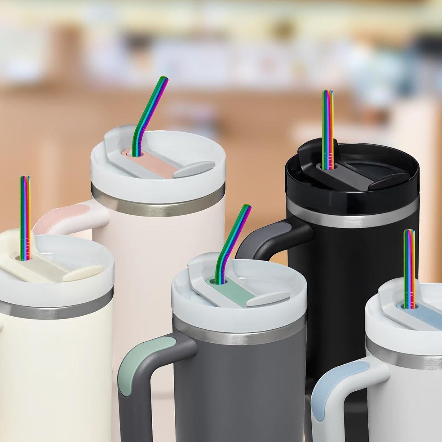 Pajillas de Acero Inoxidable Sun3drucker para Vaso Stanley 40oz