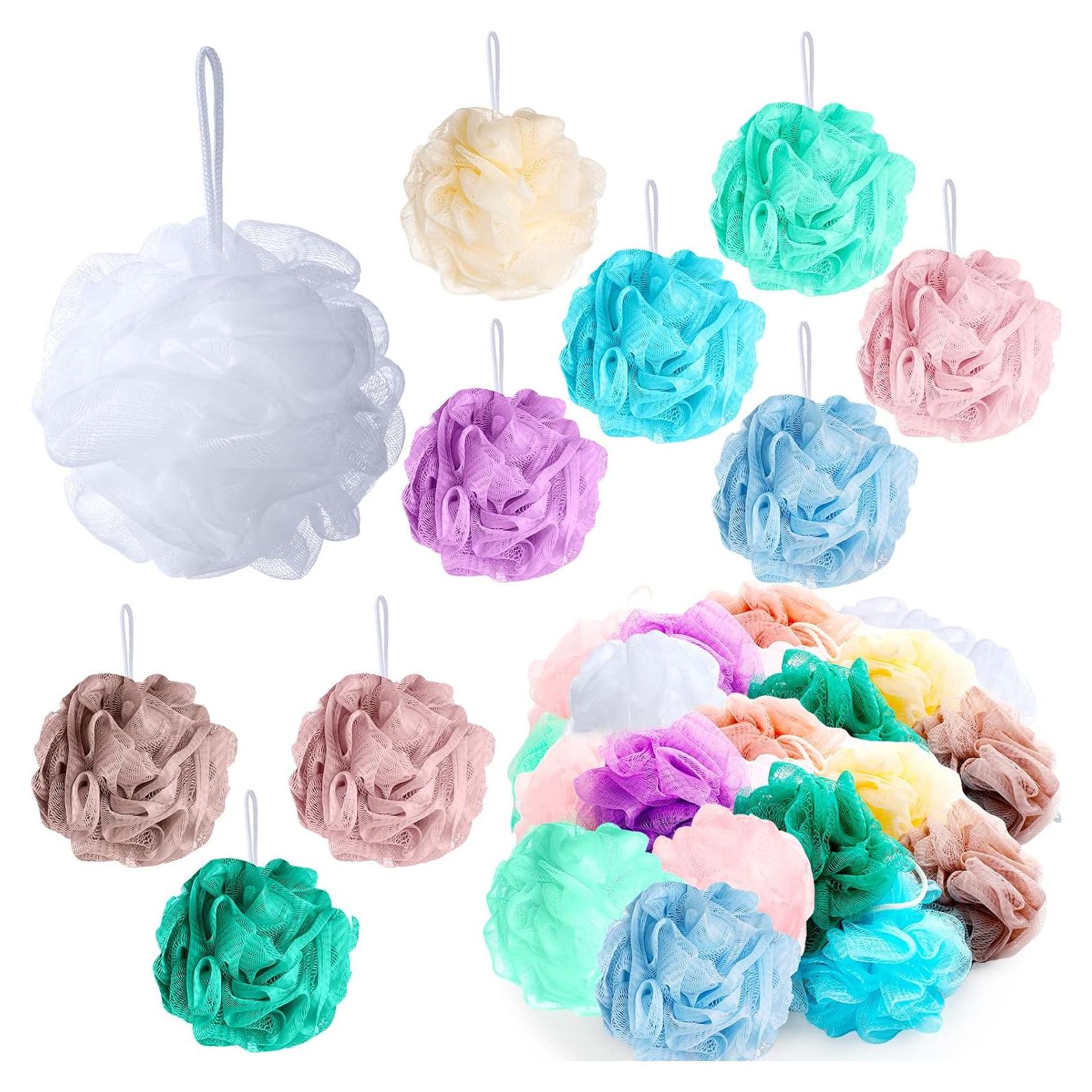 Paquete de 50 esponjas de lufa Chengu para baño - Multicolor