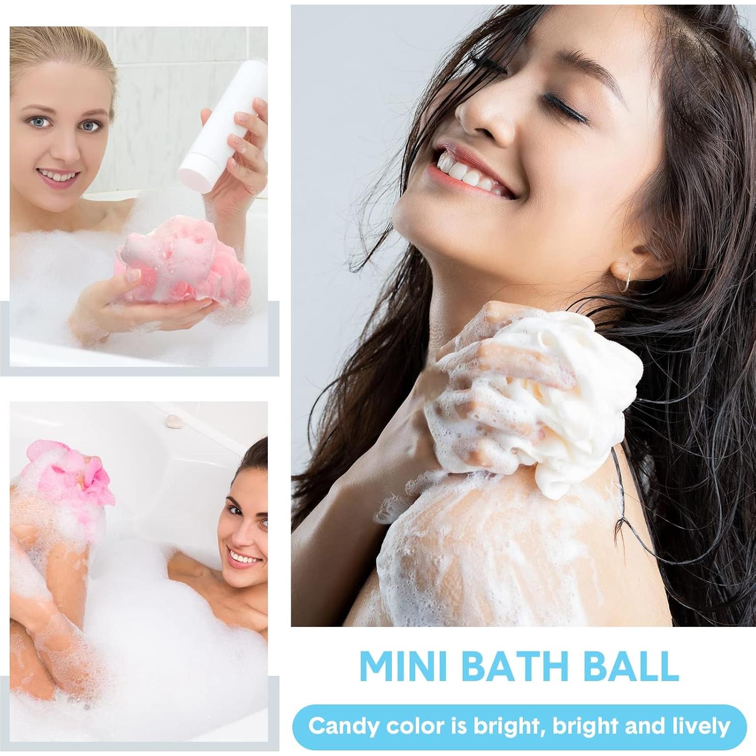 Paquete de 50 esponjas de lufa Chengu para baño - Multicolor