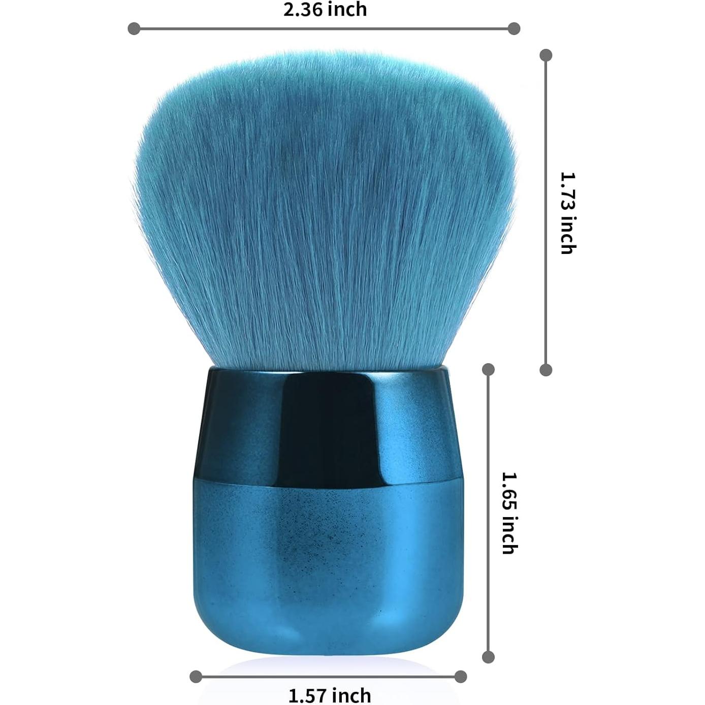 Cepillo Removedor de Polvo para Uñas Vaincre Azul - Suave y Eficaz