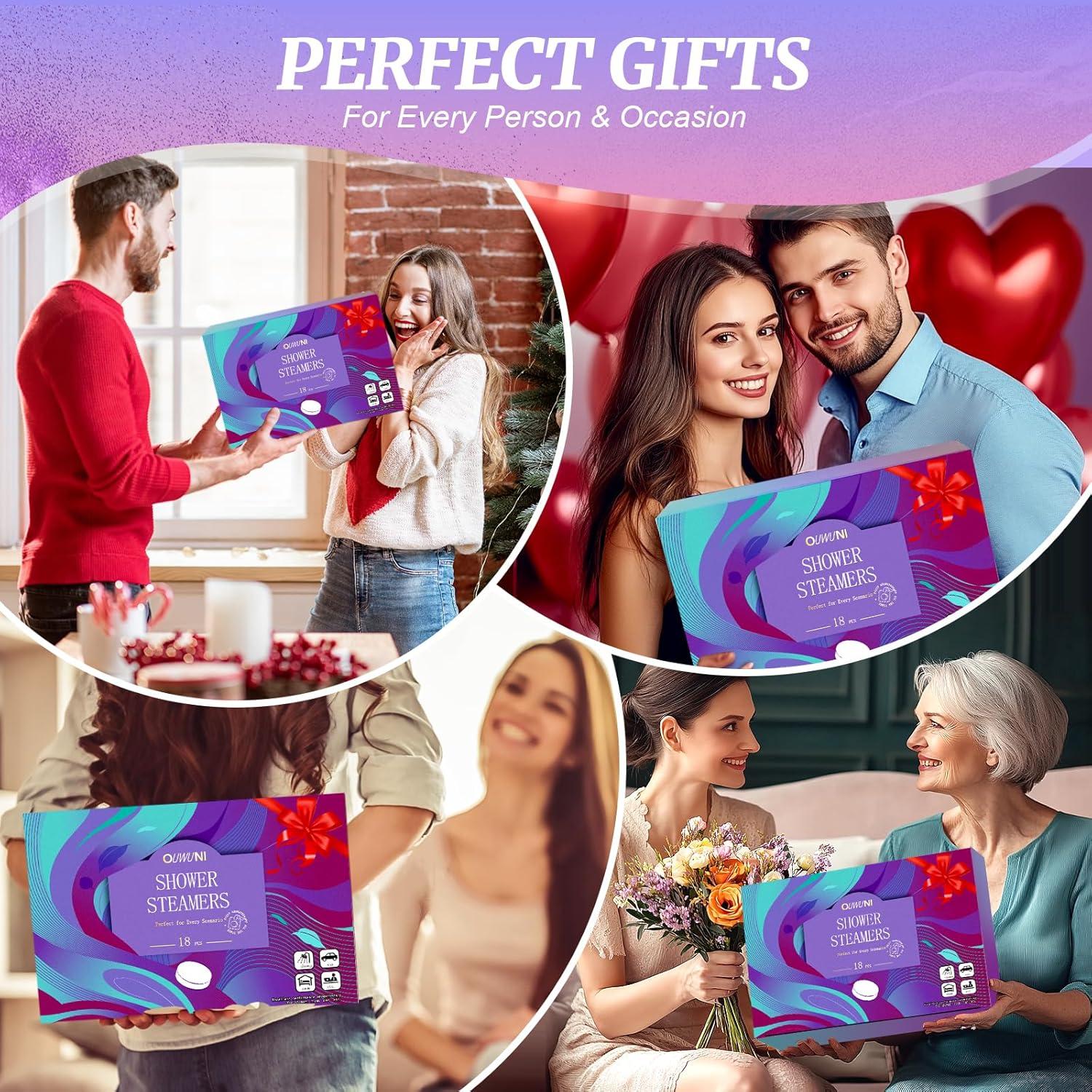 Bombas de Ducha Aromaterapia Ouwuni - Paquete de 18 Aromas