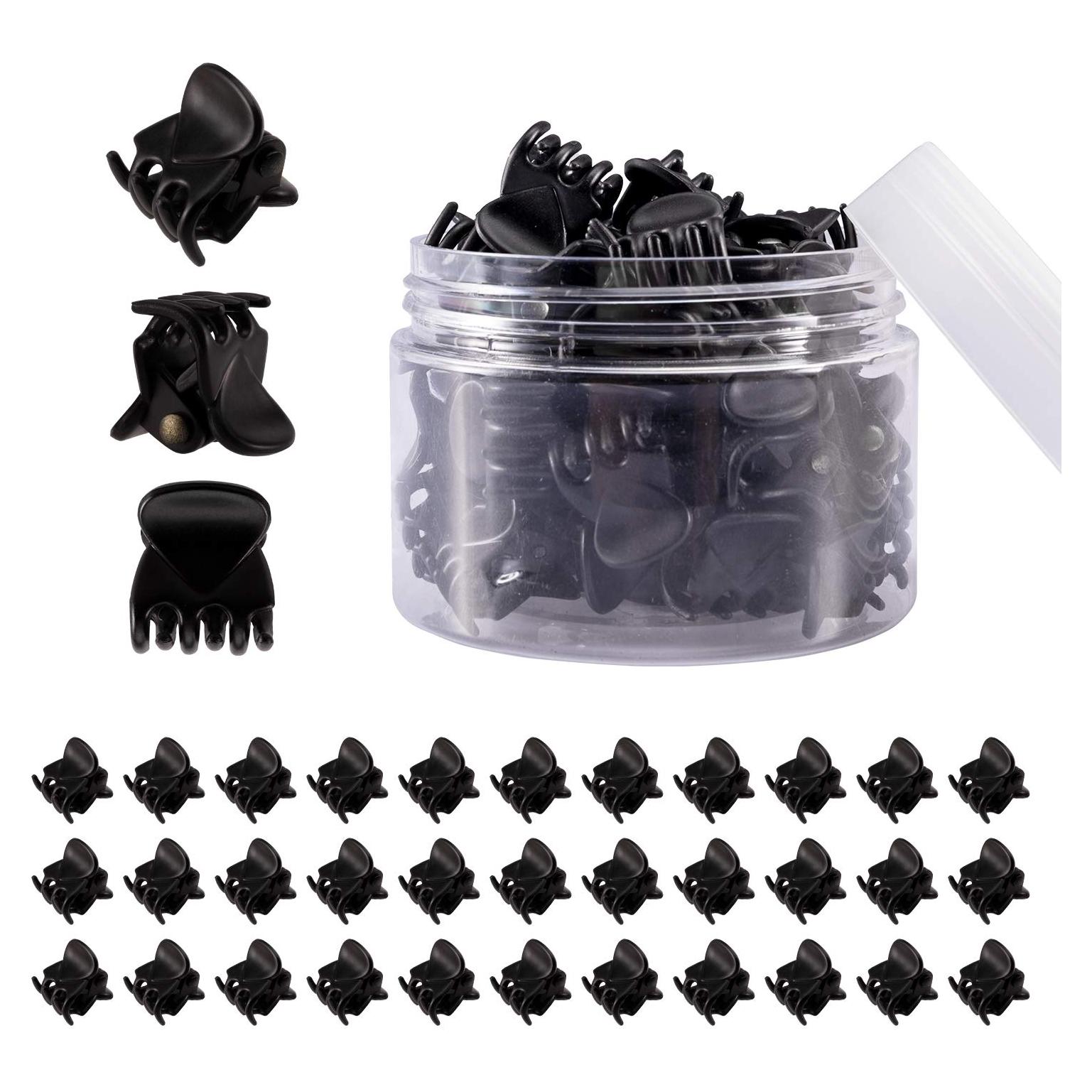 Clips de Garra para Cabello YOHAMA 36 Pcs Negros 1.27 cm