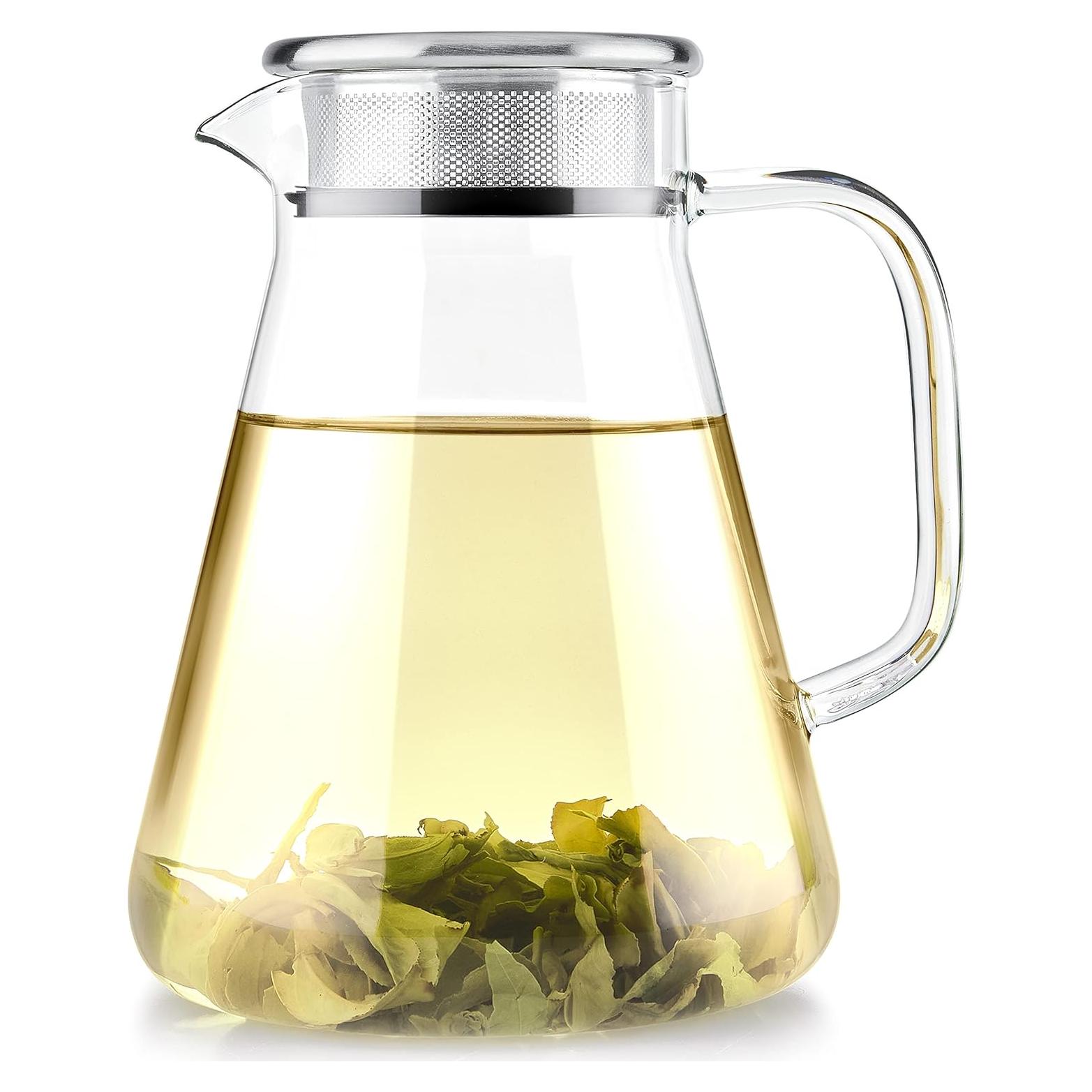 Hervidor de Té Teabloom Ceylon 1200 ML Vidrio Borosilicato