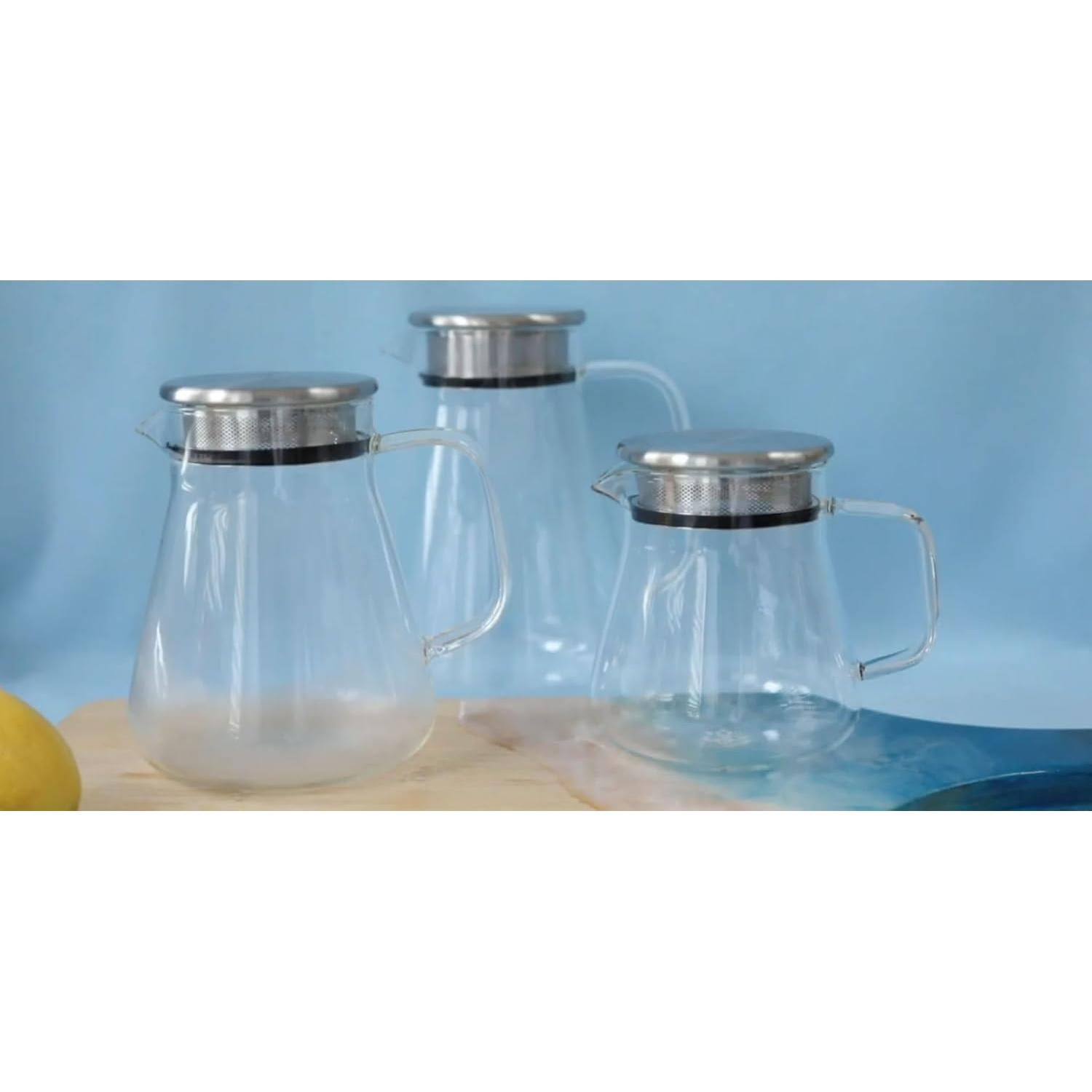 Hervidor de Té Teabloom Ceylon 1200 ML Vidrio Borosilicato