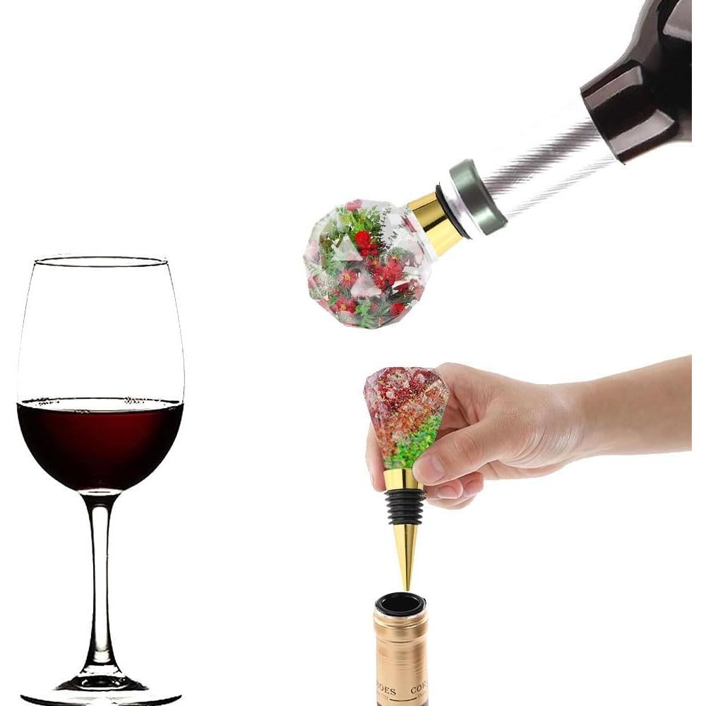 Juego de 30 Tapones de Vino Jiofaviu Dorados de Metal