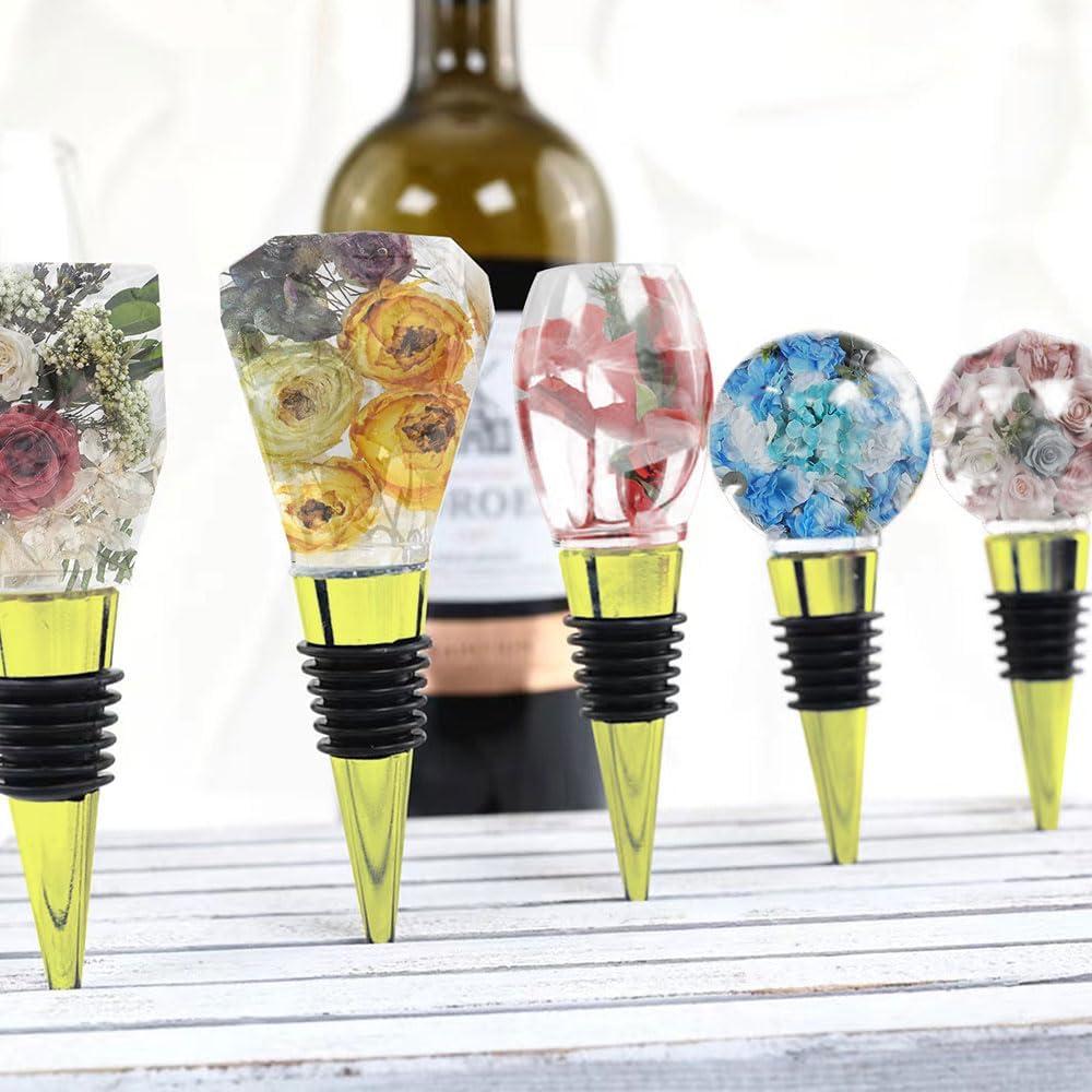 Juego de 30 Tapones de Vino Jiofaviu Dorados de Metal