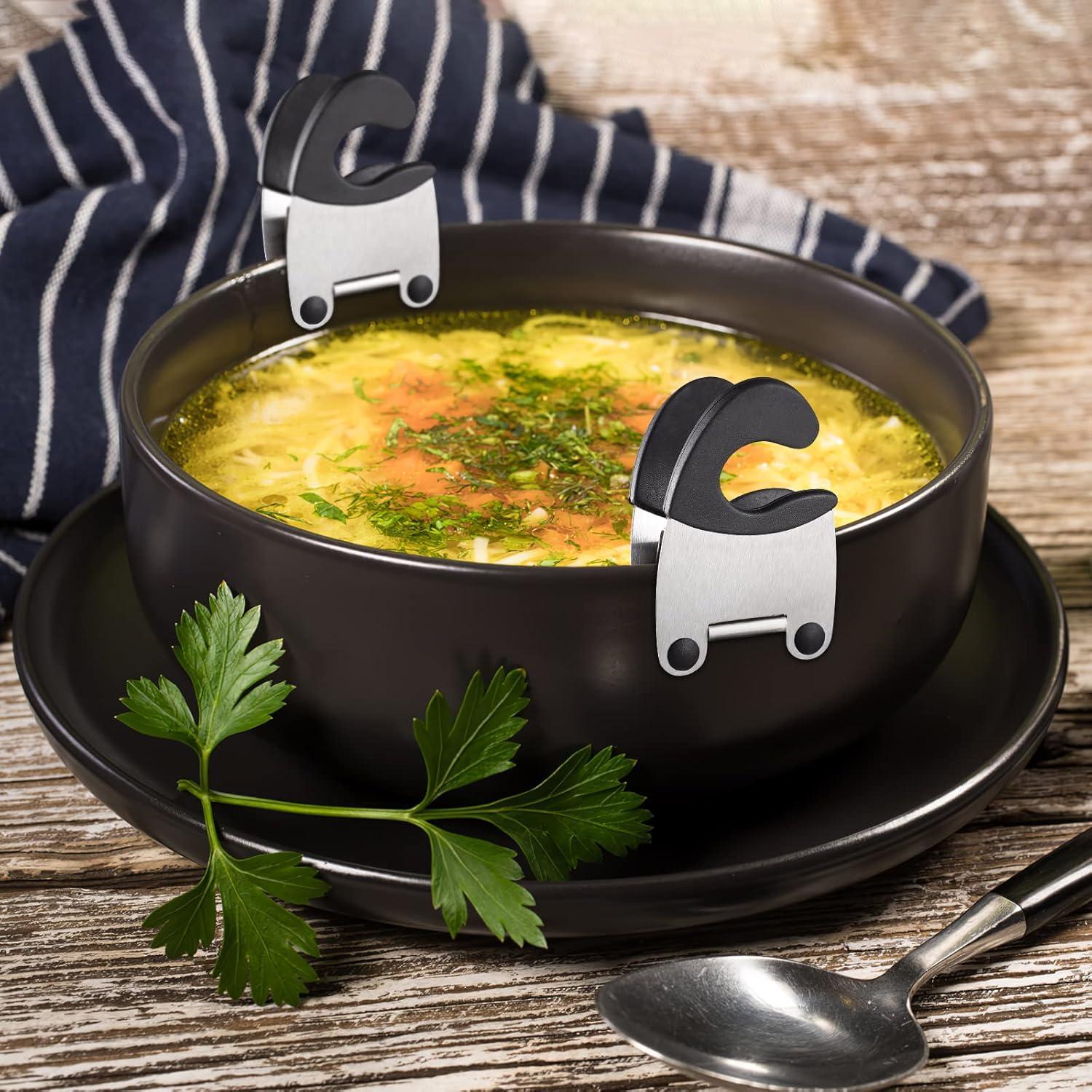 Soporte de Cuchara DOITOOL 2 Piezas Acero Inoxidable Antiescaldante