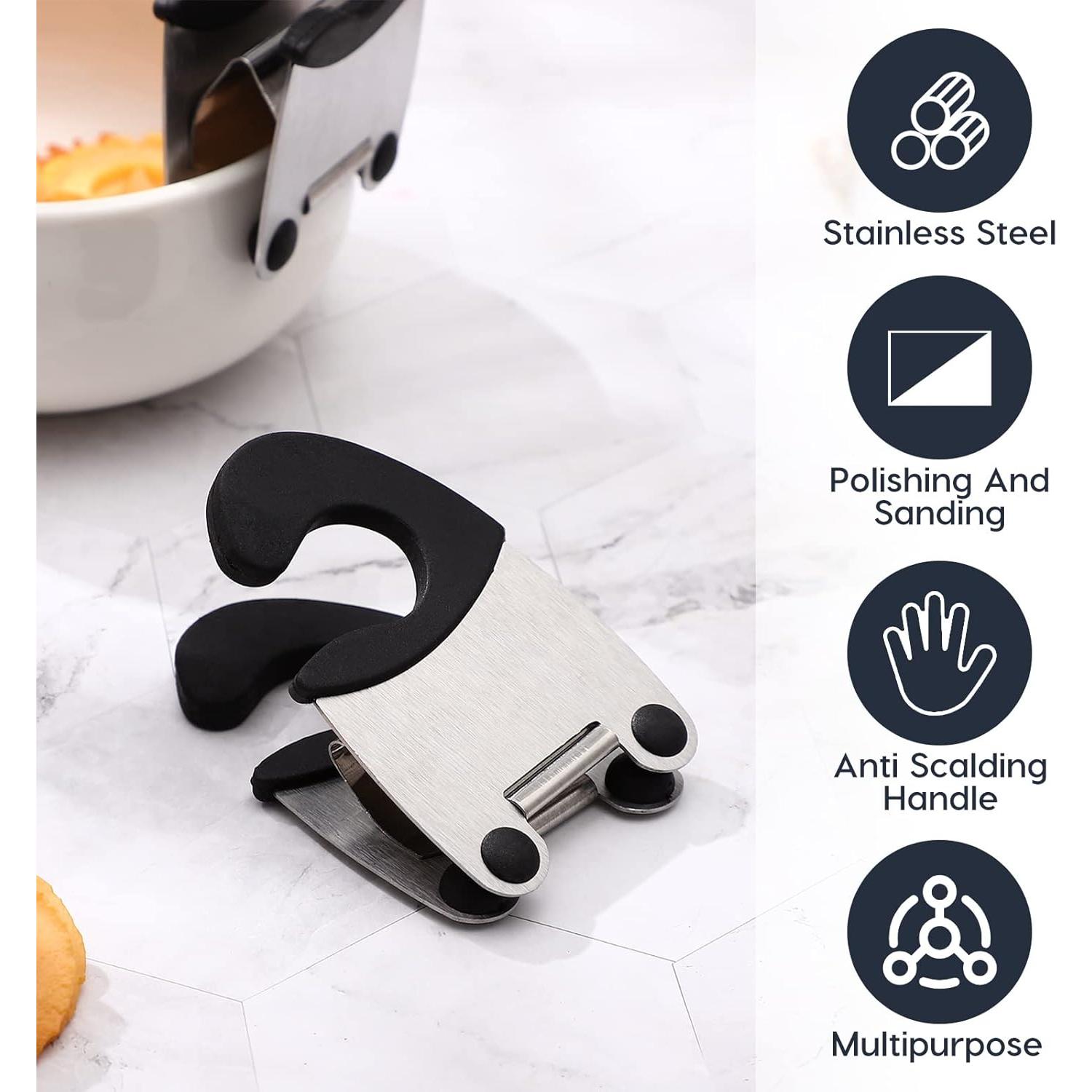 Soporte de Cuchara DOITOOL 2 Piezas Acero Inoxidable Antiescaldante