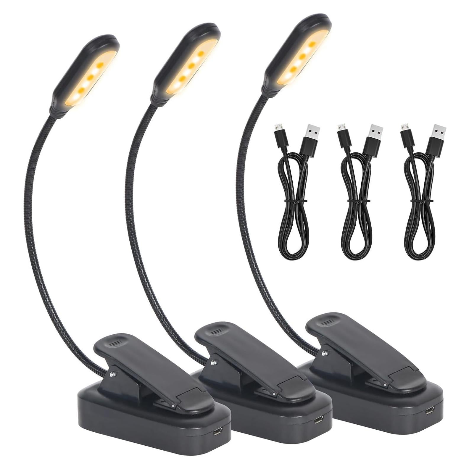 Luz de Libro Recargable USB-C Hilngav 3 Modos de Color