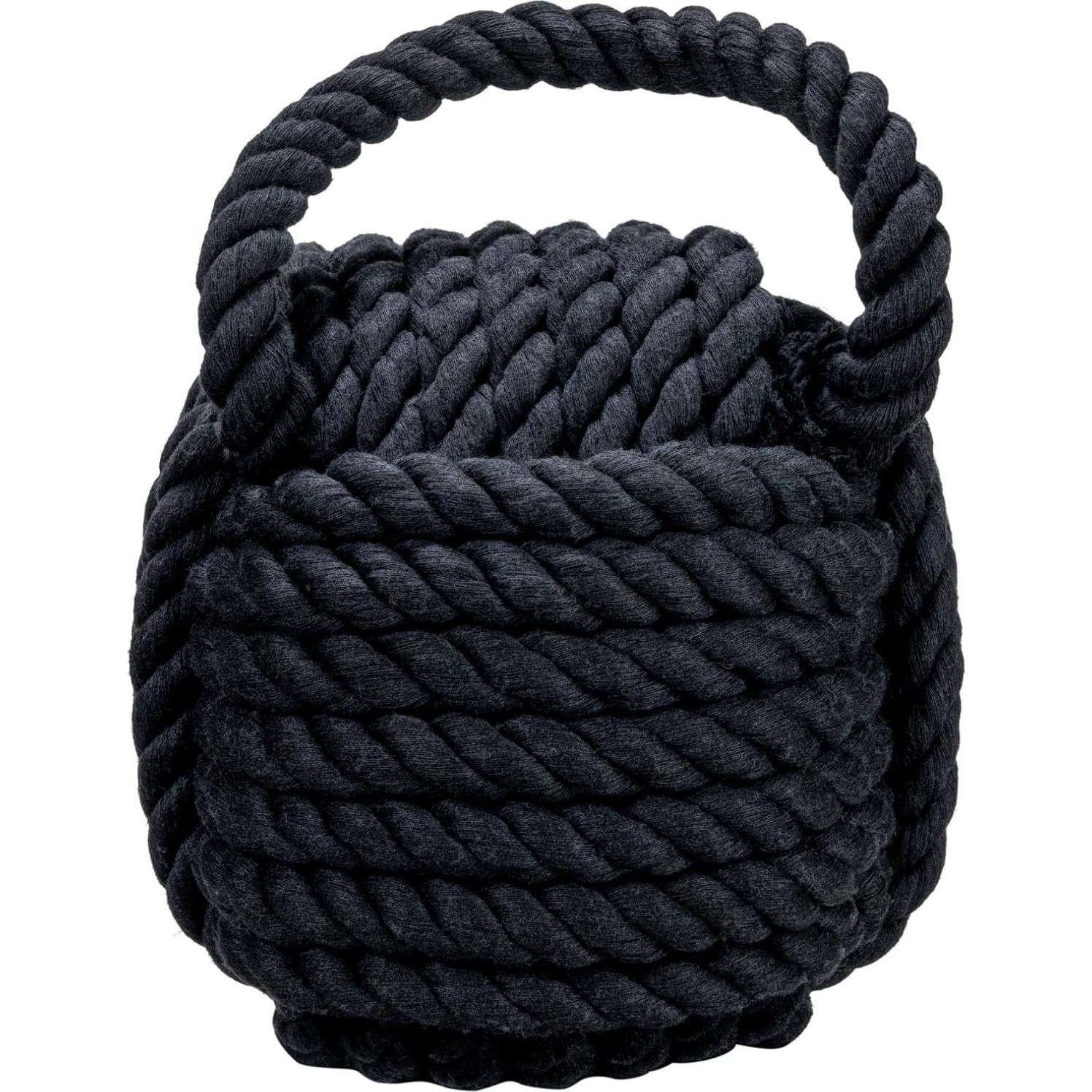 Tope de puerta decorativo Creative Co-Op 15.88 cm negro