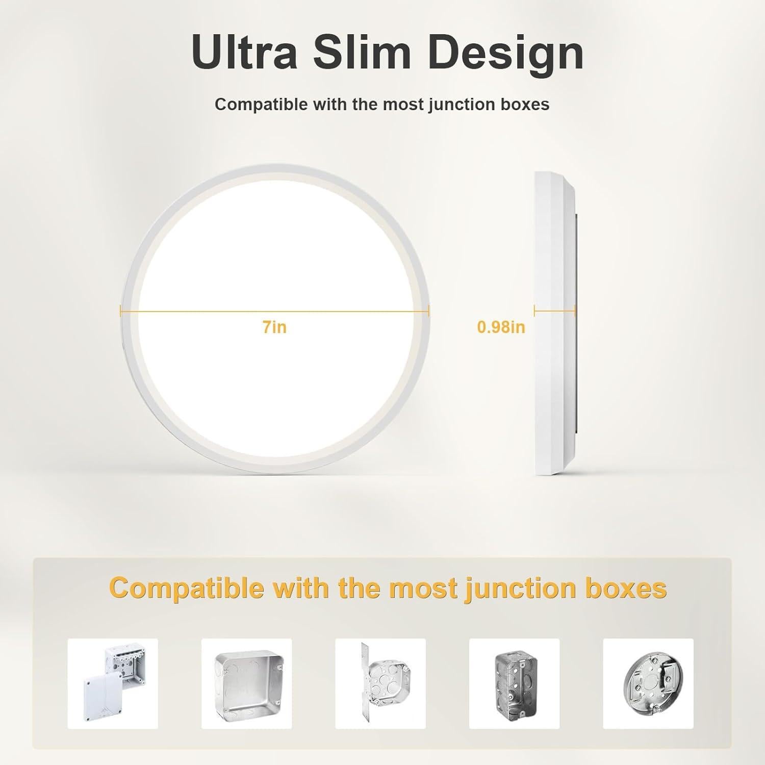 Luz de Techo LED VOLISUN 15W Regulable 5 CCT 18cm Blanca