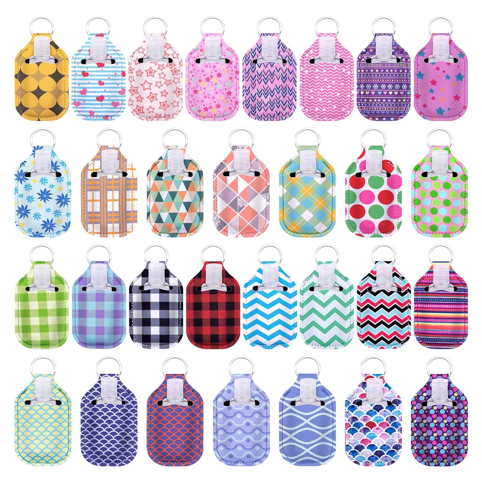 Duufin 30 Pcs Soporte y Botellas Vacías 30ml para Desinfectante