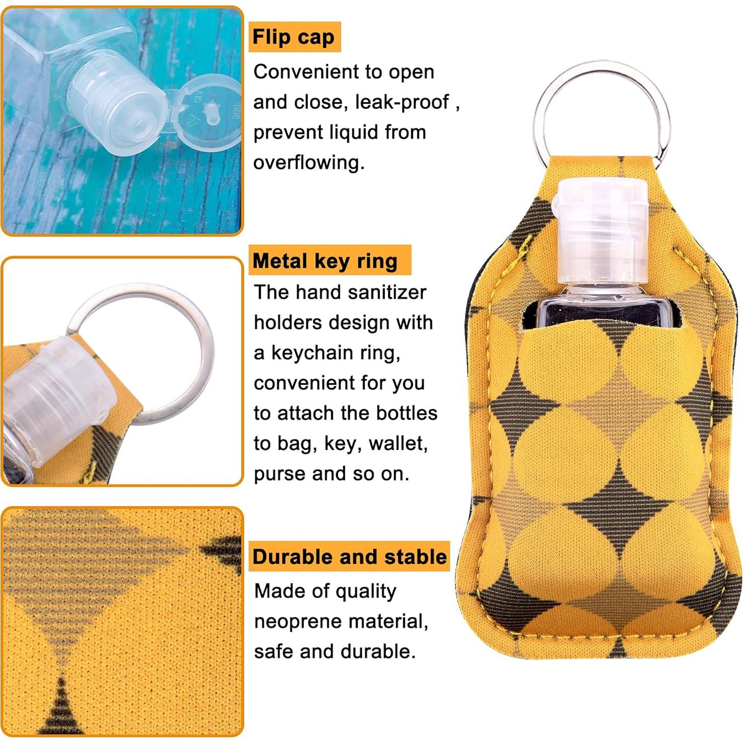 Duufin 30 Pcs Soporte y Botellas Vacías 30ml para Desinfectante