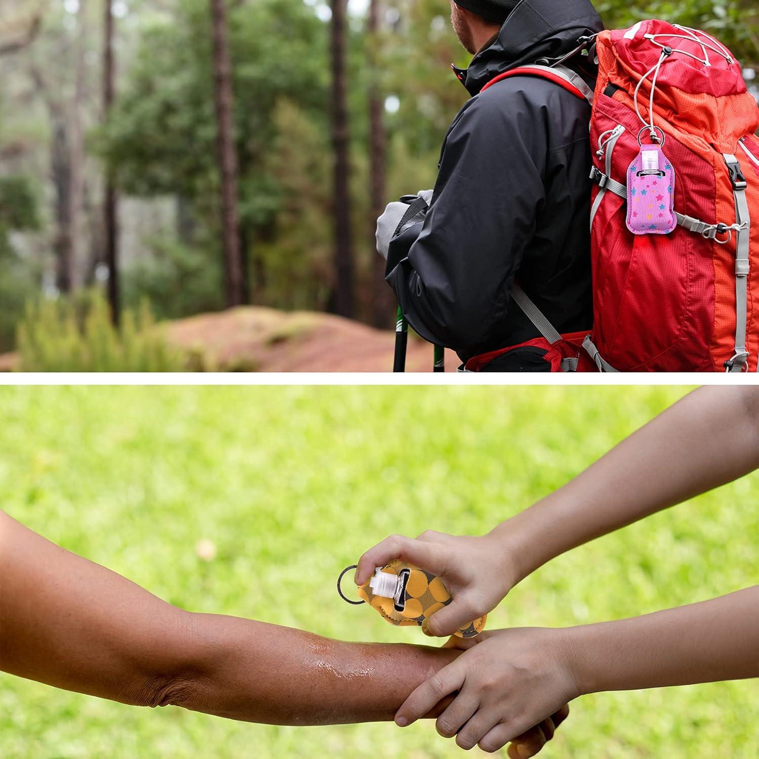 Duufin 30 Pcs Soporte y Botellas Vacías 30ml para Desinfectante