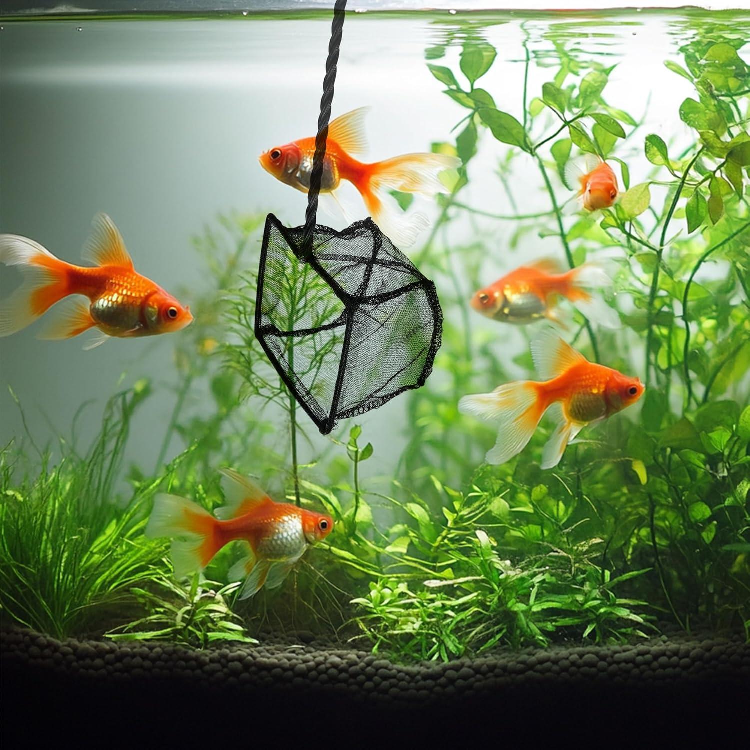 Paquete de 3 Redes para Acuario Filhome Nylon Suave 10-15cm