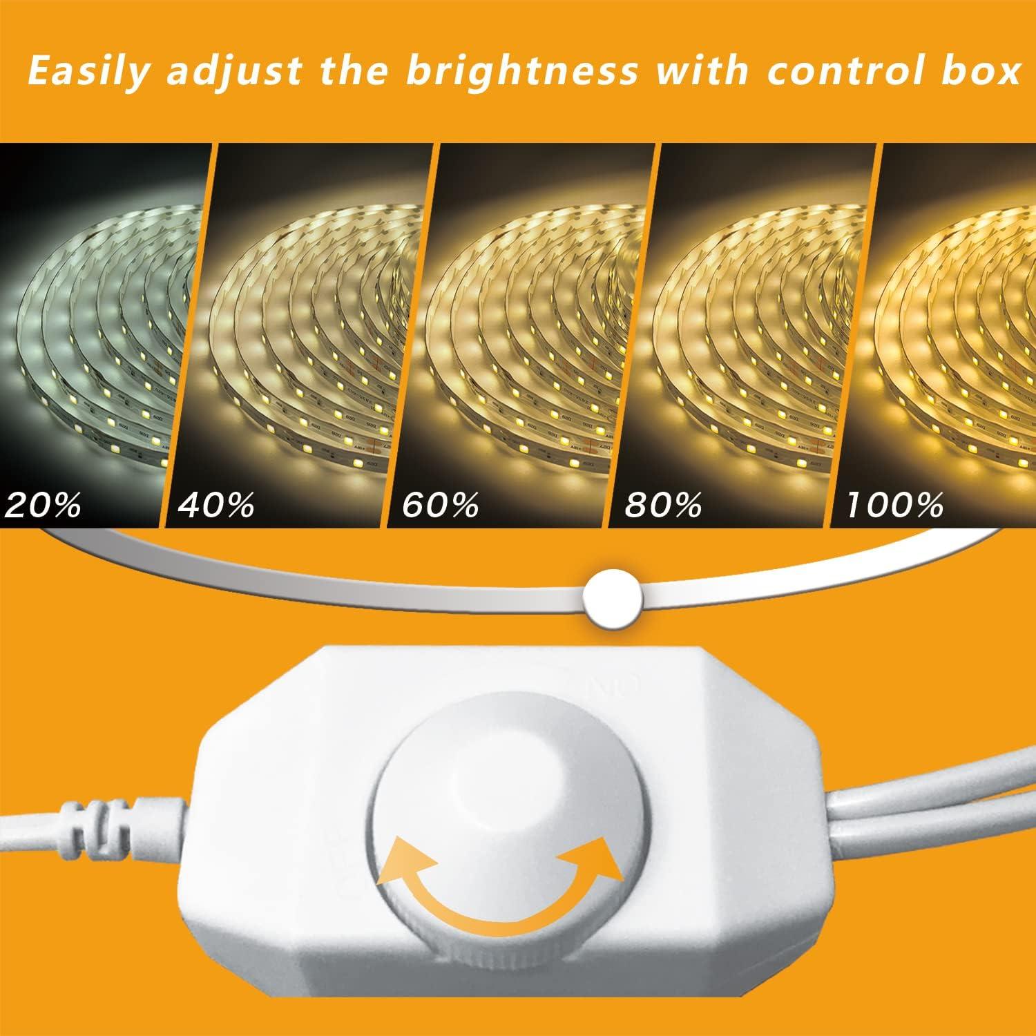 Tiras de LED Regulables PHOPOLLO 15m Blanco Cálido 3000K