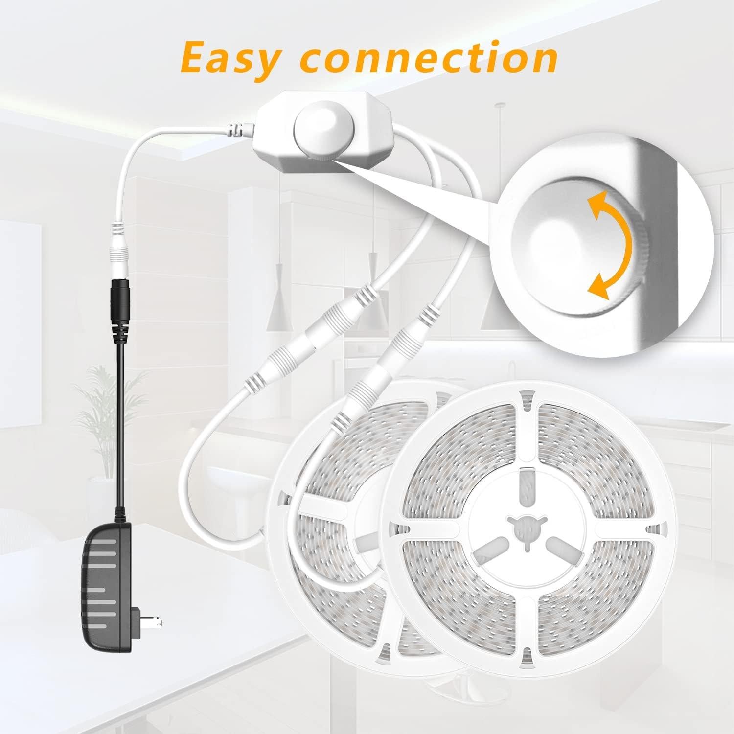 Tiras de LED Regulables PHOPOLLO 15m Blanco Cálido 3000K