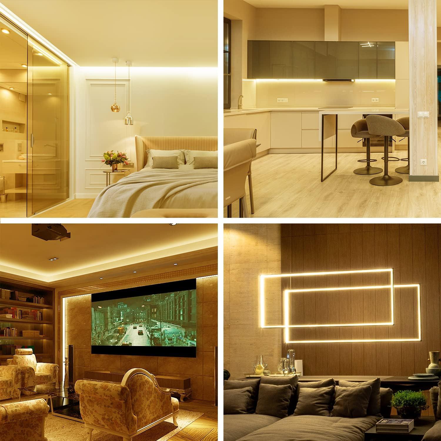 Tiras de LED Regulables PHOPOLLO 15m Blanco Cálido 3000K