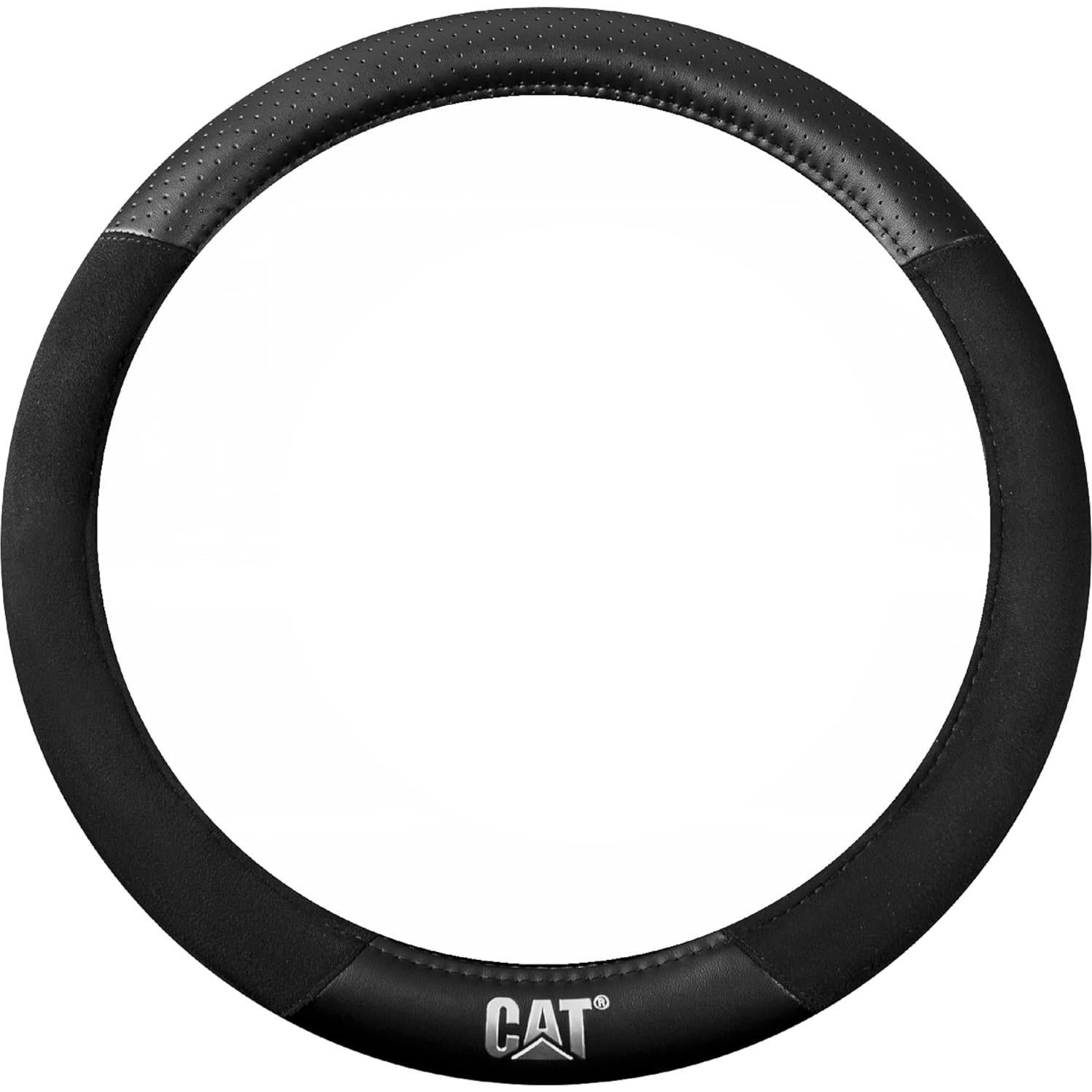 Cubierta de Volante CAT® Suede Negro/Gris 36.8-38.1 cm
