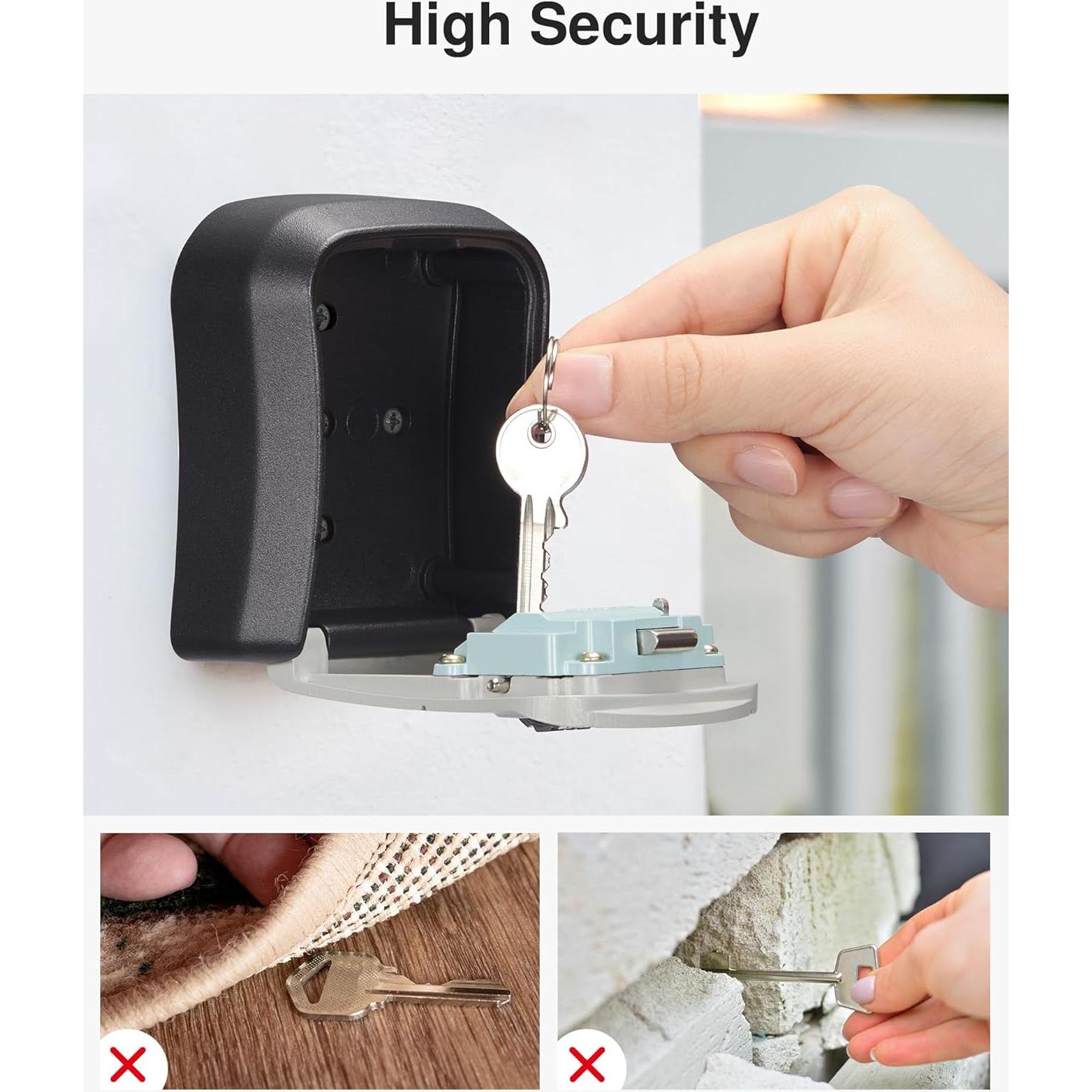 Caja de Llave Montada en la Pared Puroma Gris 4 Dígitos