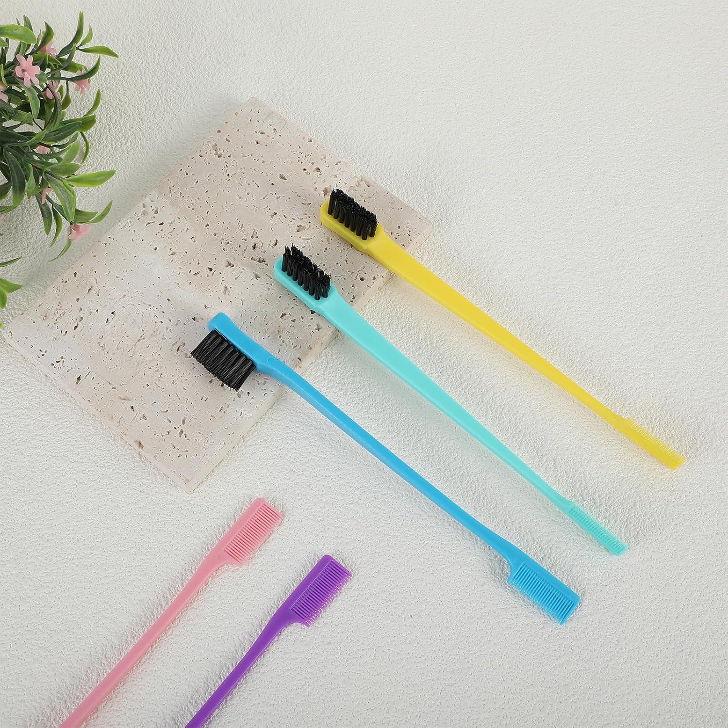 Juego de Cepillos y Peines de Bordes Molain - 5 Piezas Coloridas