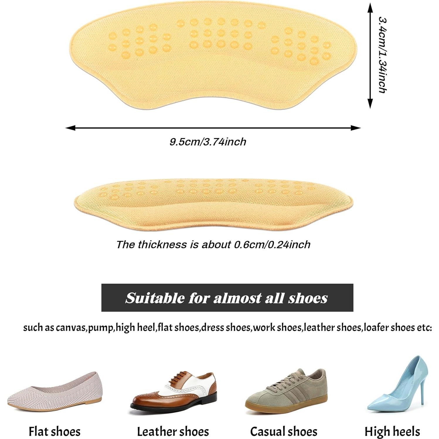 Almohadillas de Talón Antideslizantes Makryn - Beige - 4 Pares