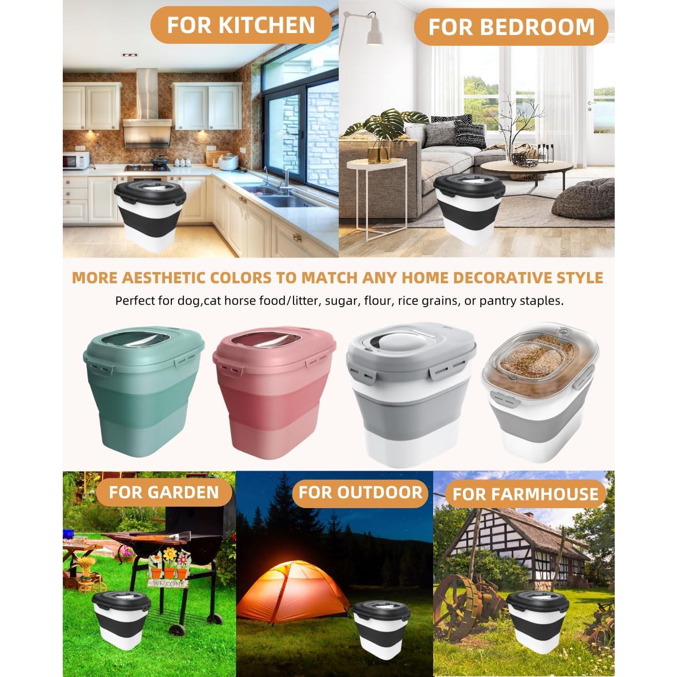 Contenedor de Almacenamiento de Comida para Mascotas DDMOMMY 35 L