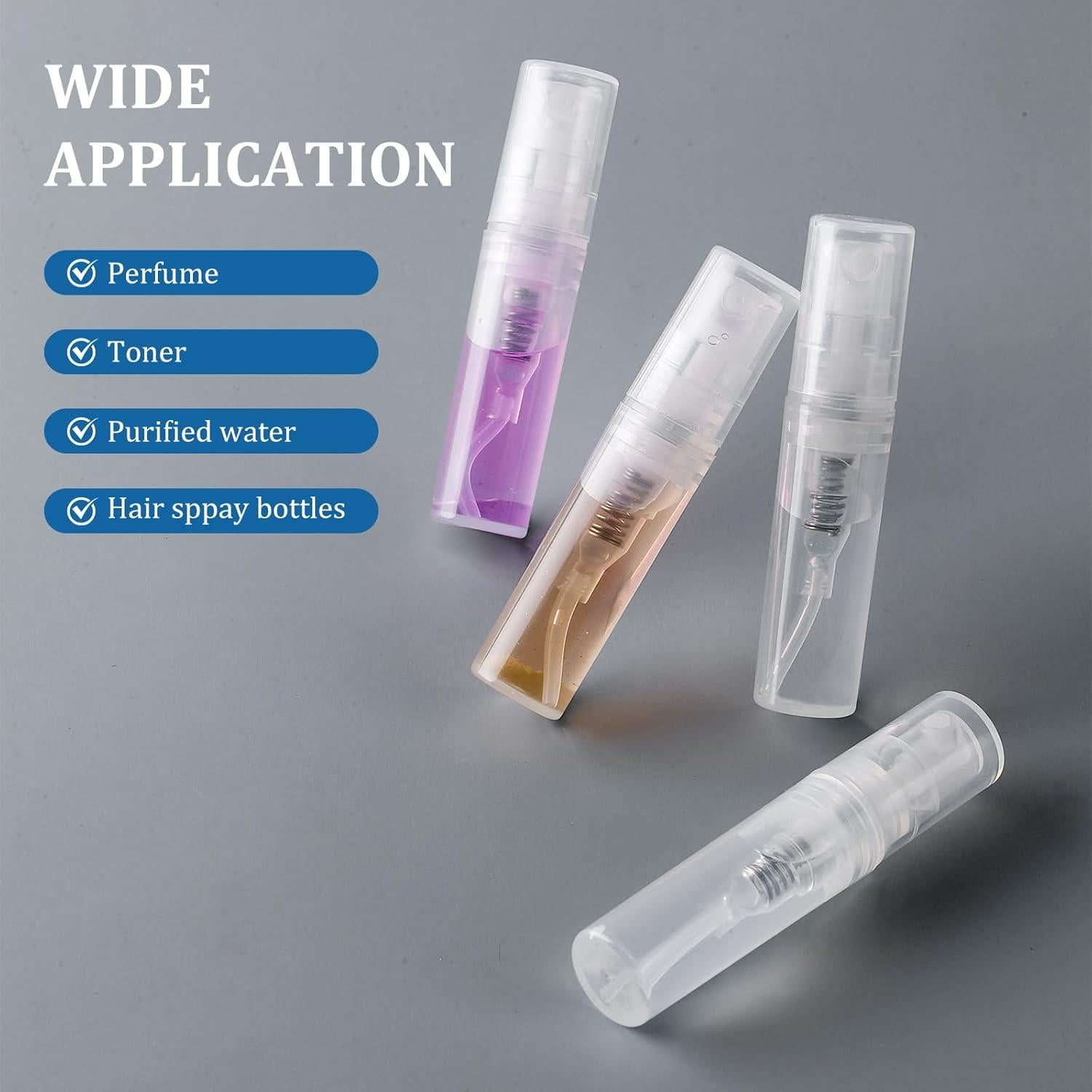 Set de 10 Botellas de Spray Mini 2 ml Chiallco Transparentes