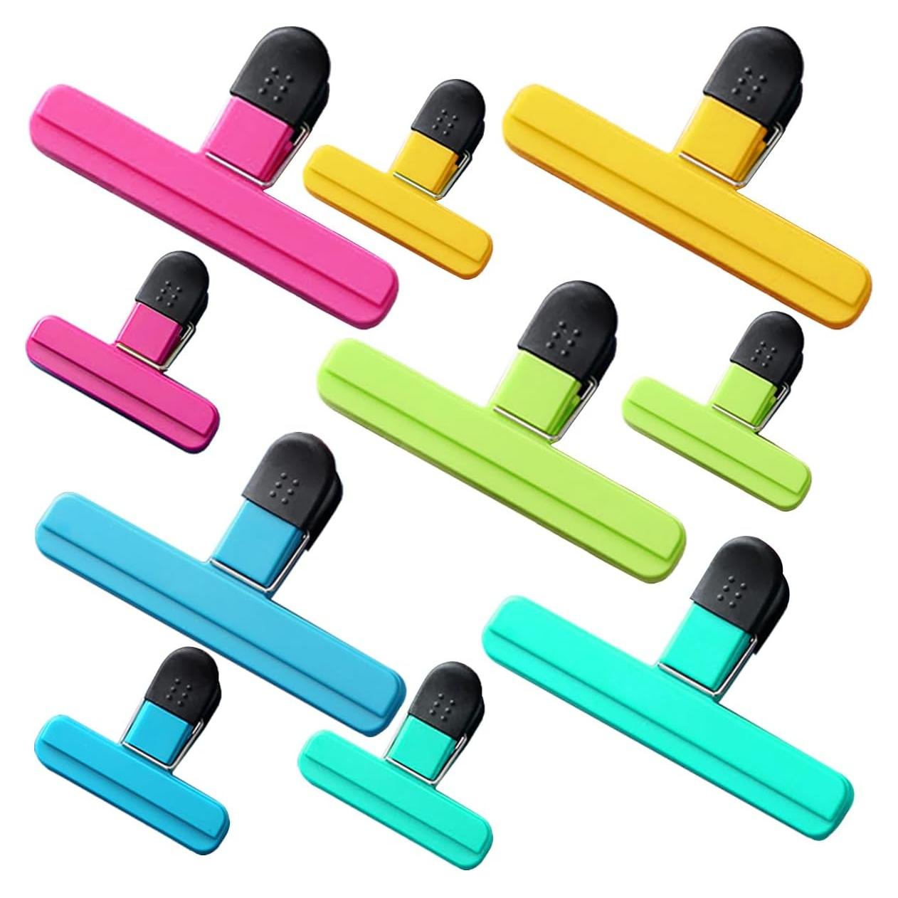 Clips Reutilizables para Bolsas BamLue - 10 Piezas, 5 Colores