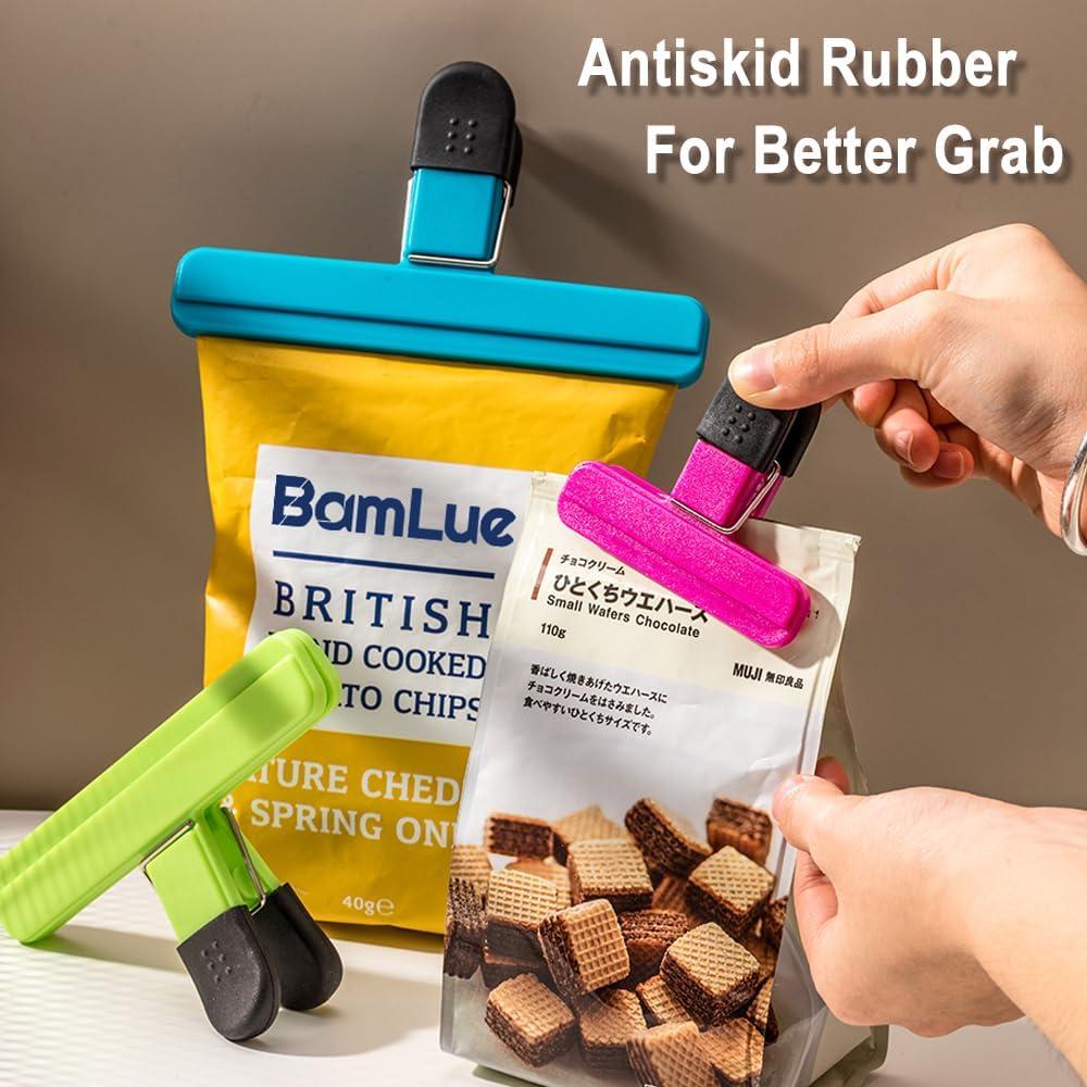 Clips Reutilizables para Bolsas BamLue - 10 Piezas, 5 Colores