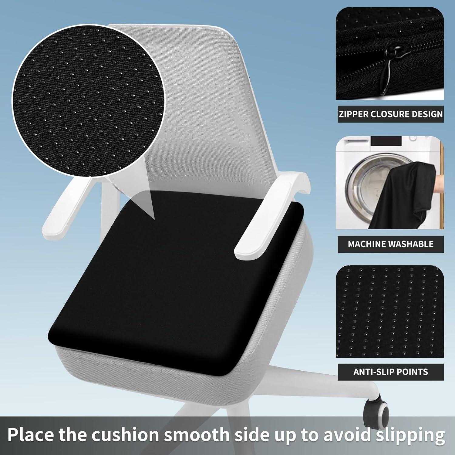 Cojín de Gel para Asiento LYUANEC 16.5x14.5x6 cm Alivio Presión