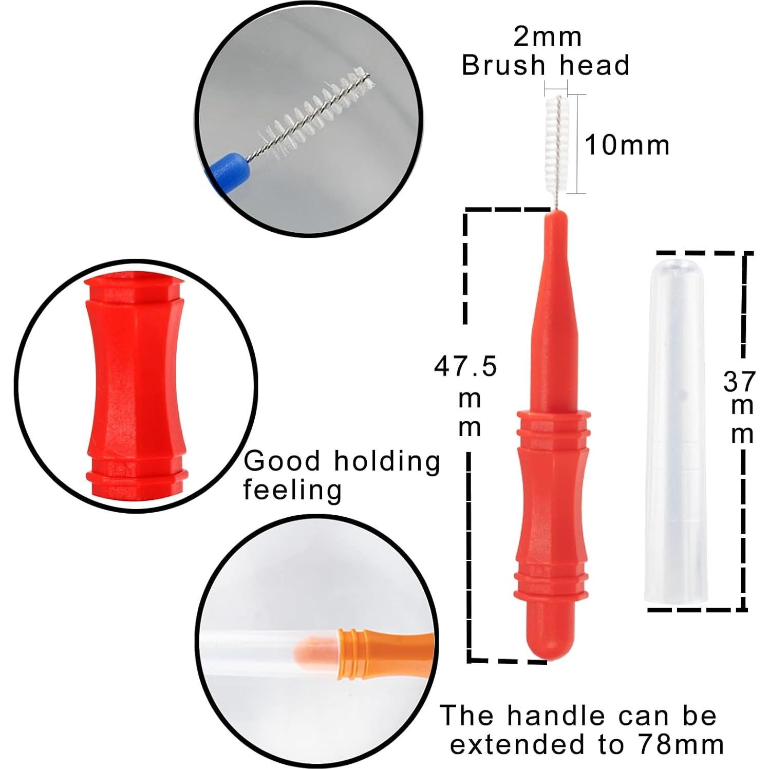20 Cepillos de Limpieza Antibloqueo Lavandeform Azul