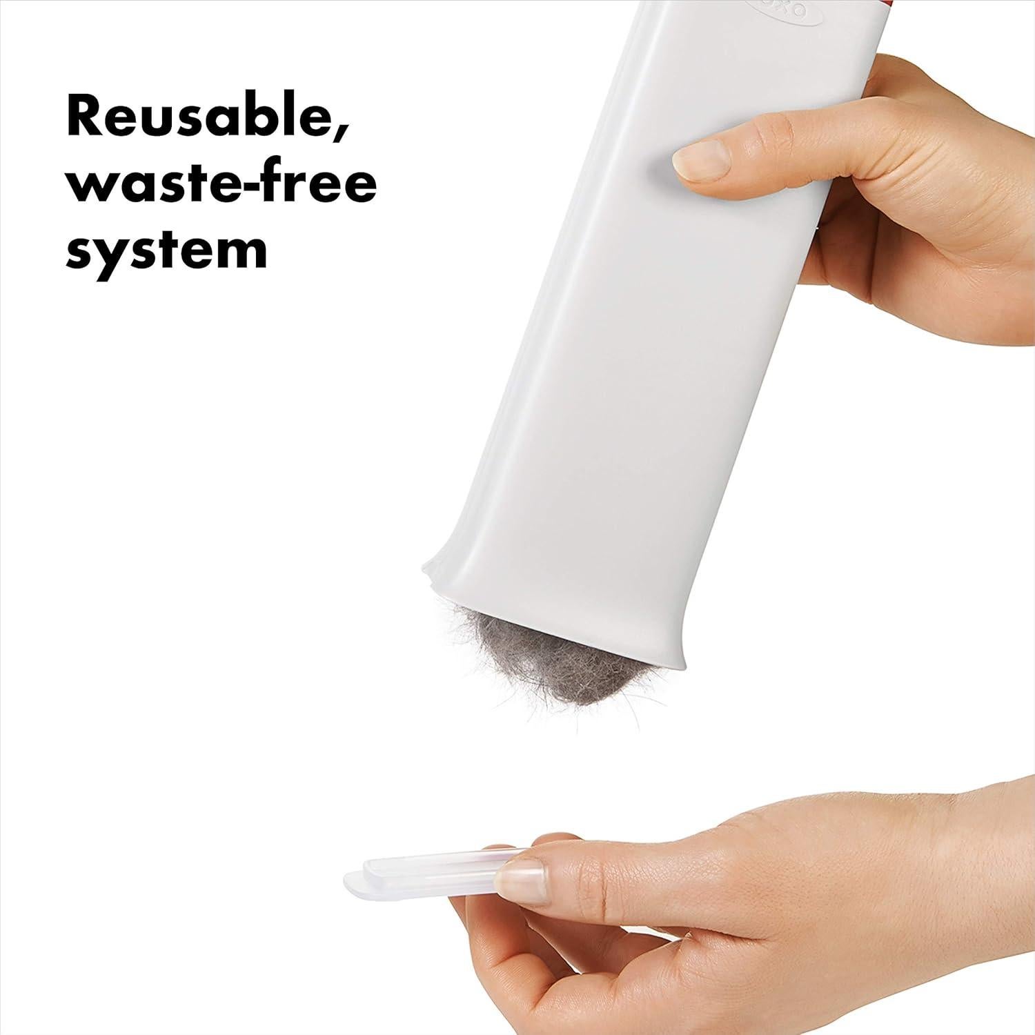 Cepillo Quitapelusas OXO FurLifter Blanco con Base Autolimpiante