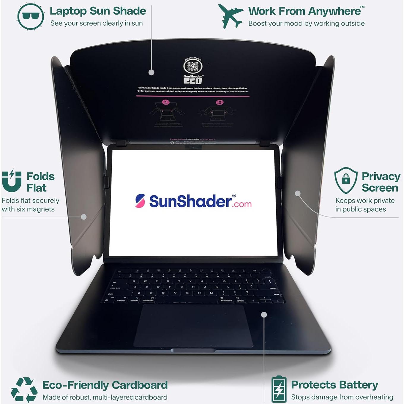 Sombra para Laptop SunShader Eco M - Cartón Reciclable