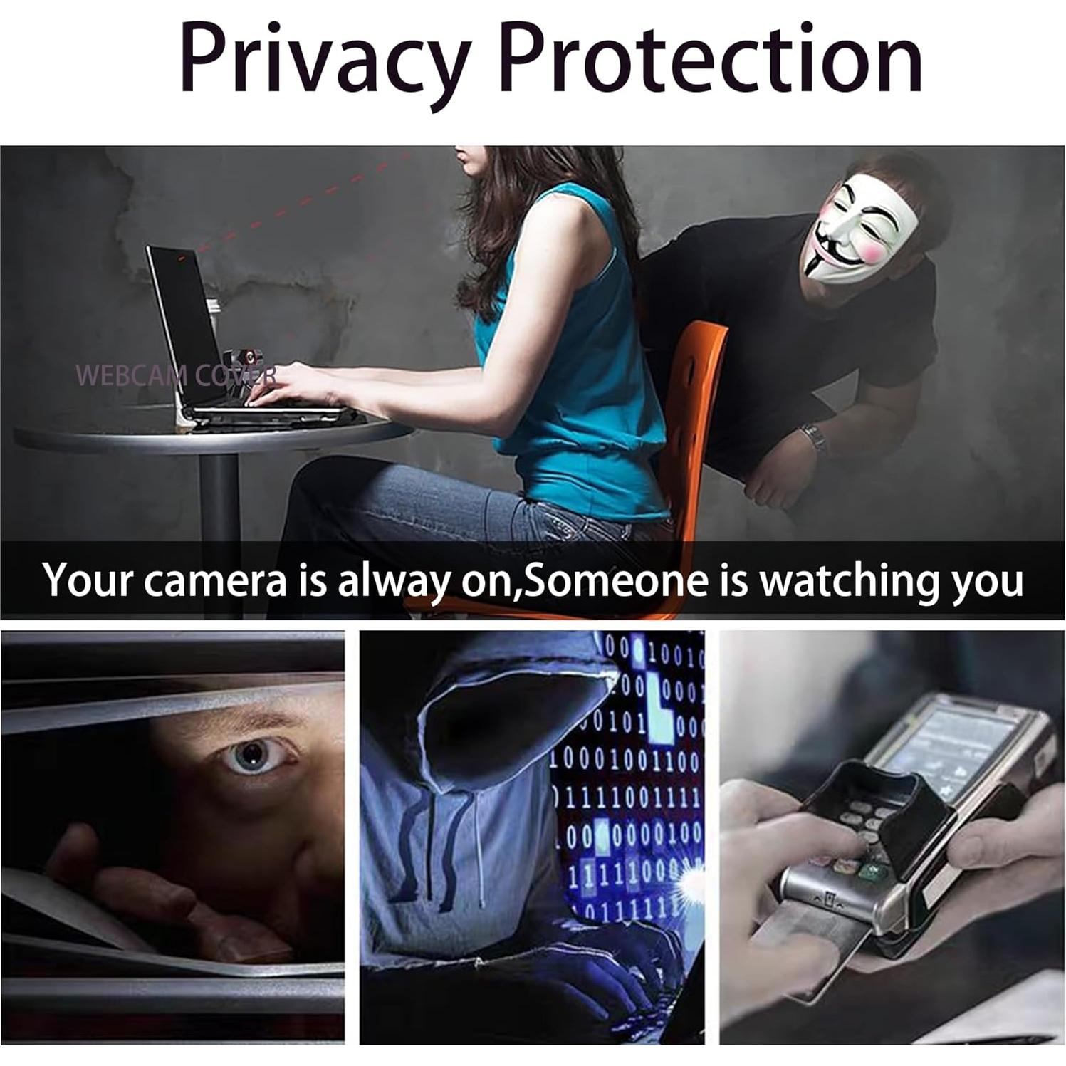 Cubierta deslizante para cámara de laptop VegaPunkLab - Paquete de 5