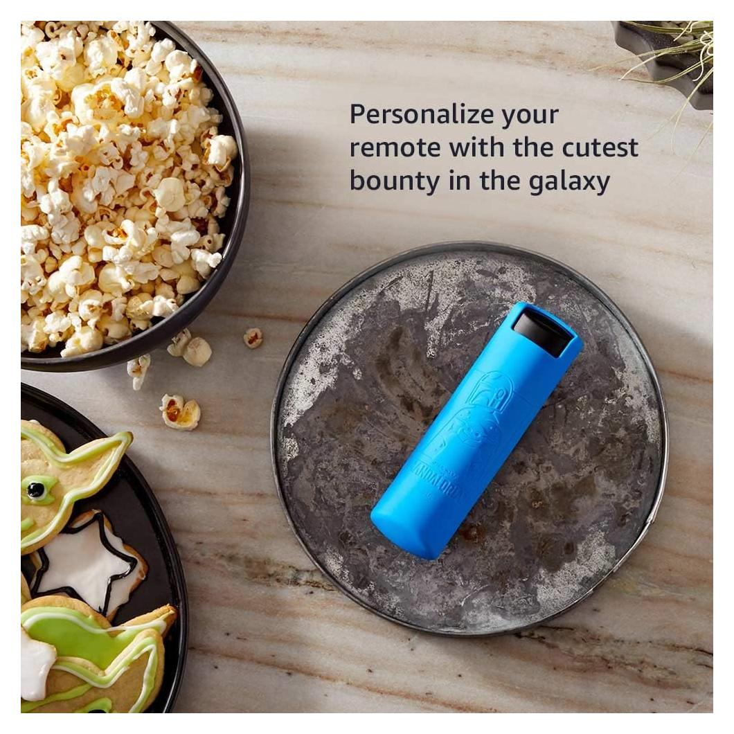 Star Wars The Mandalorian Remote Cover, for Fire TV Alexa Voice Remote Gen 3 (Bounty Blue)