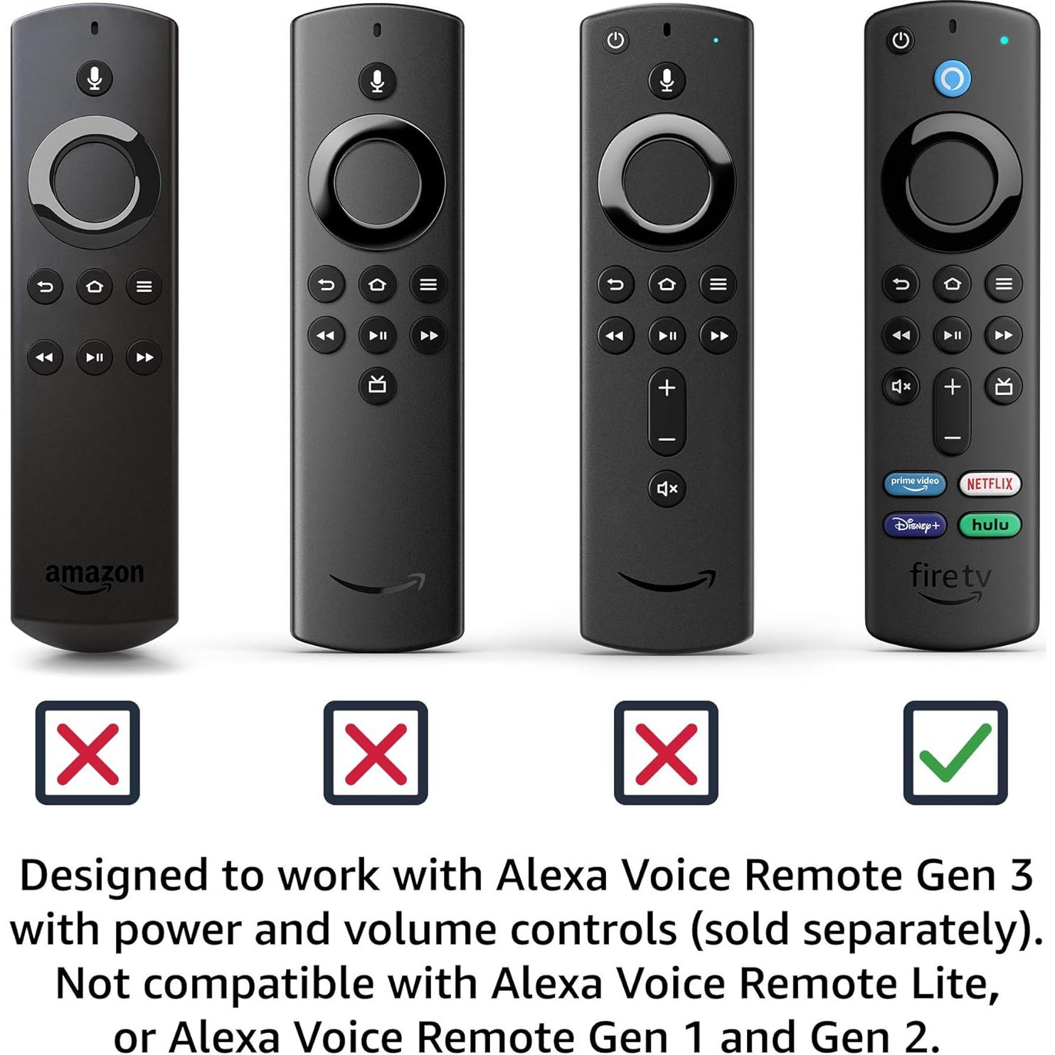 Star Wars The Mandalorian Remote Cover, for Fire TV Alexa Voice Remote Gen 3 (Bounty Blue)