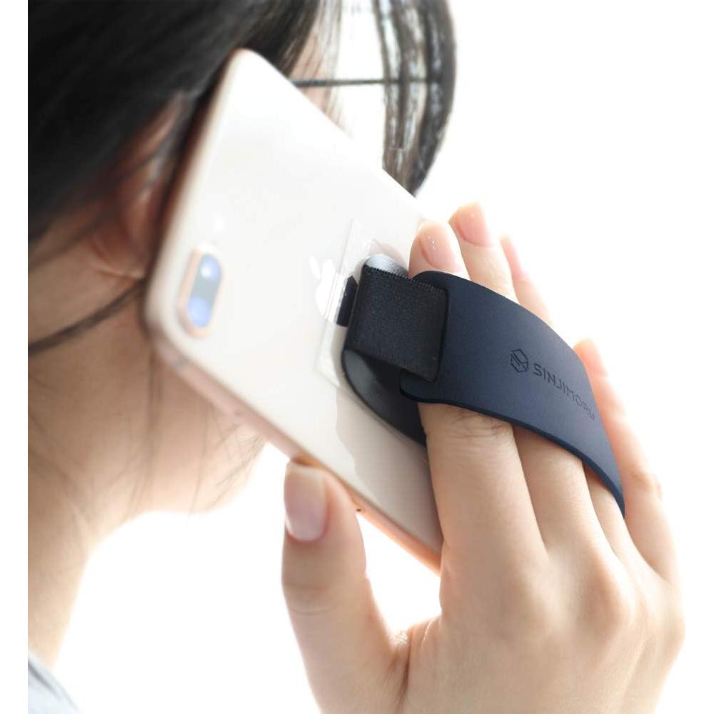 Agarre para Teléfono Sinjimoru Sinji Grip Silicona Negra