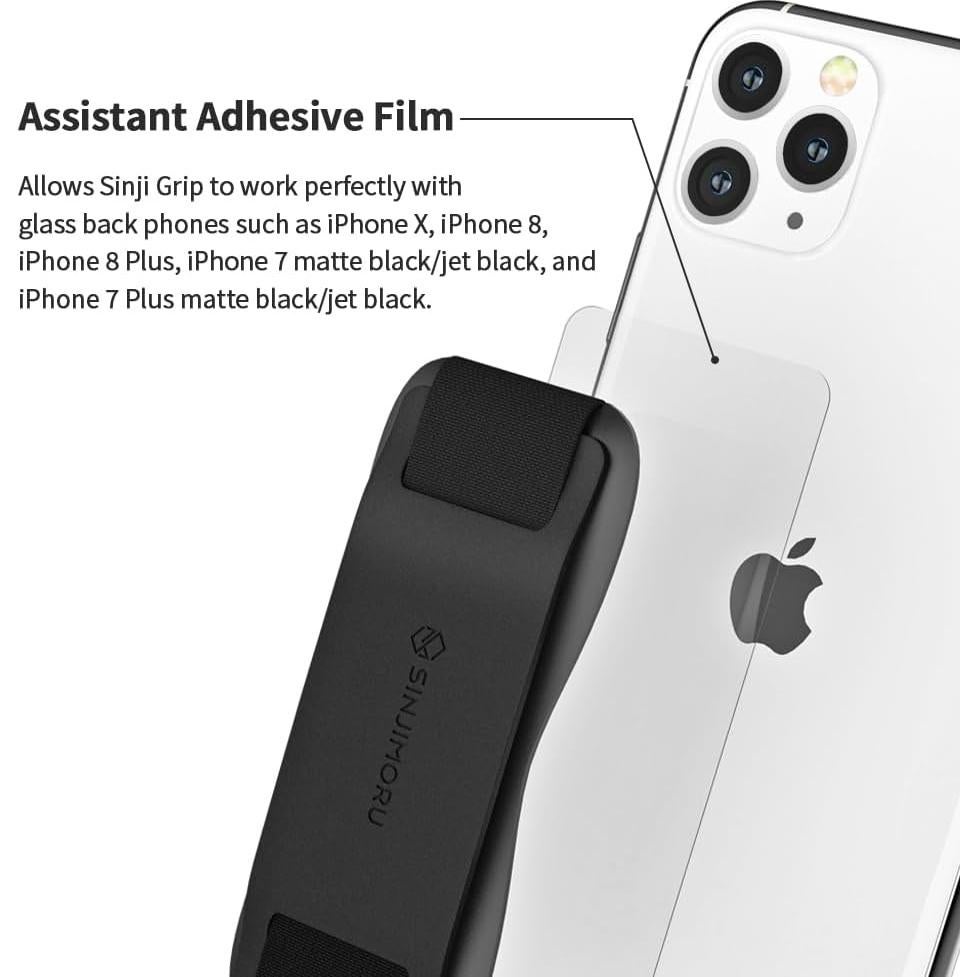 Agarre para Teléfono Sinjimoru Sinji Grip Silicona Negra