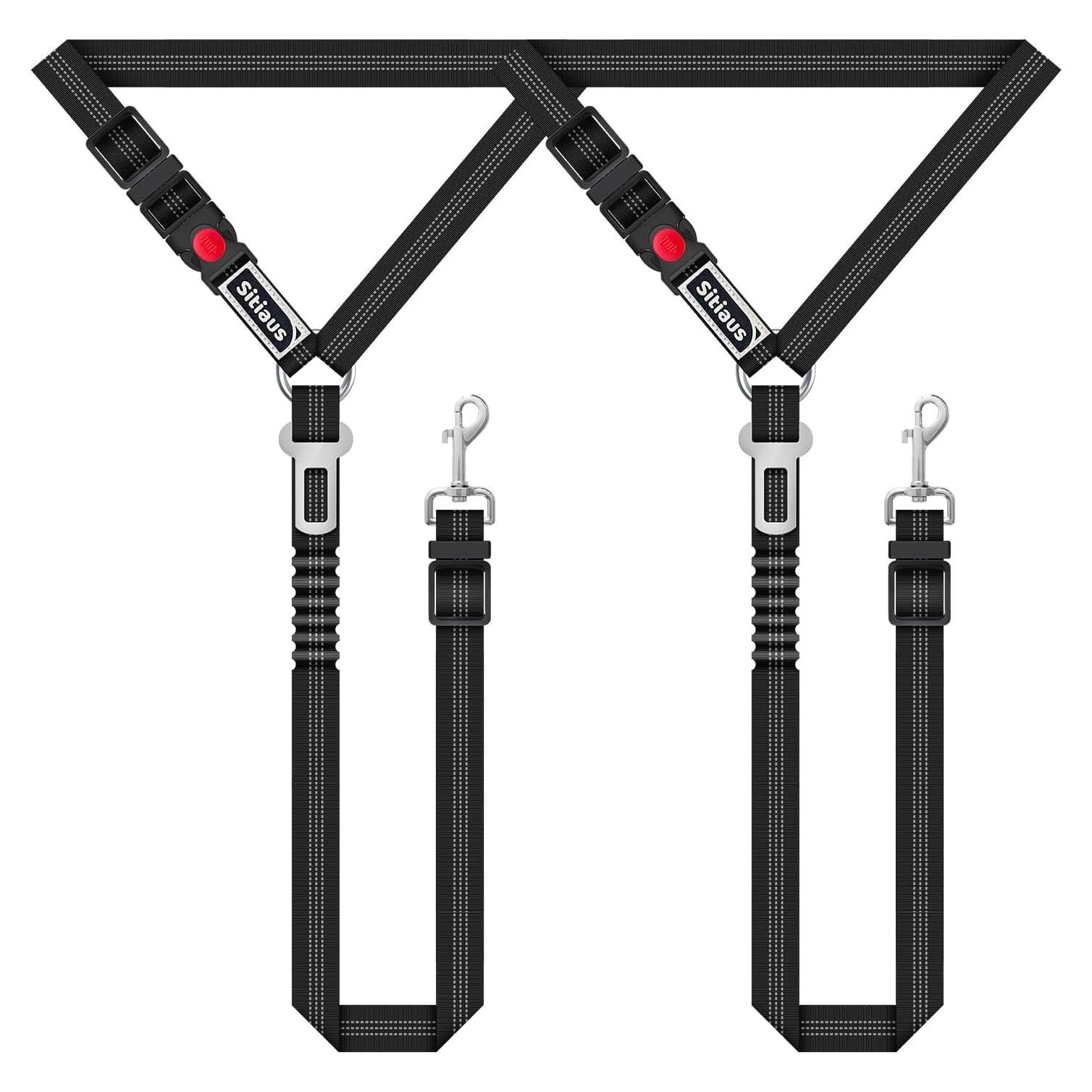 Cinturón de Seguridad para Perros Sitiaus - Correa Ajustable 3 en 1