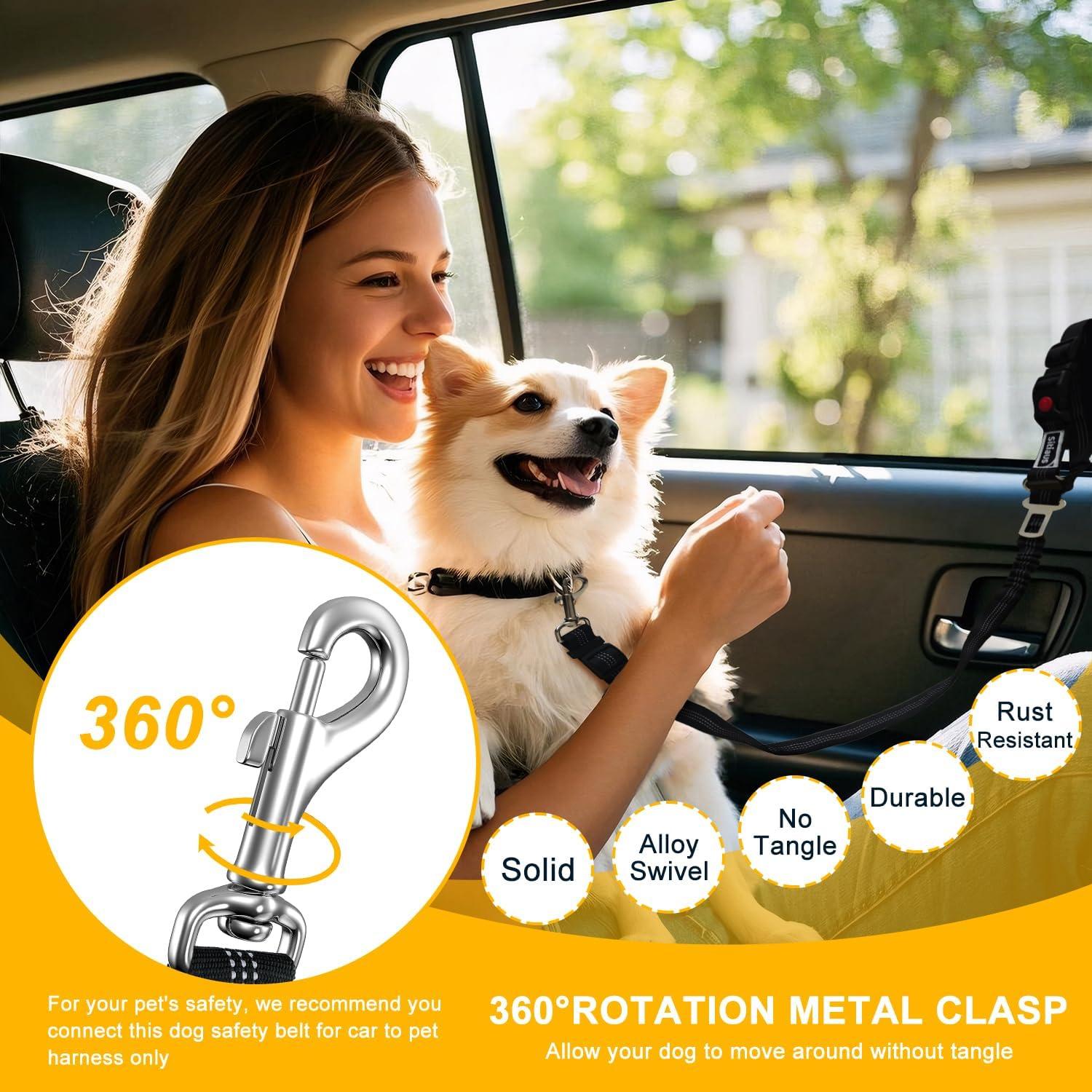 Cinturón de Seguridad para Perros Sitiaus - Correa Ajustable 3 en 1