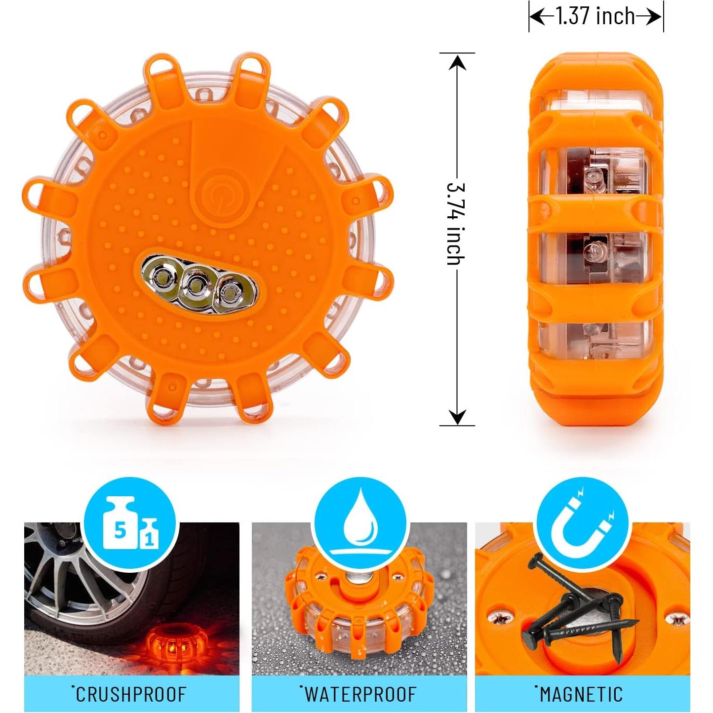 Kit de luces de advertencia LED HEIGPAN GP906, 6 unidades