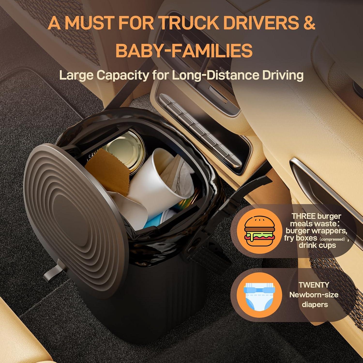 Basurero para Auto Waretary 7.57L Silicona a Prueba de Fugas