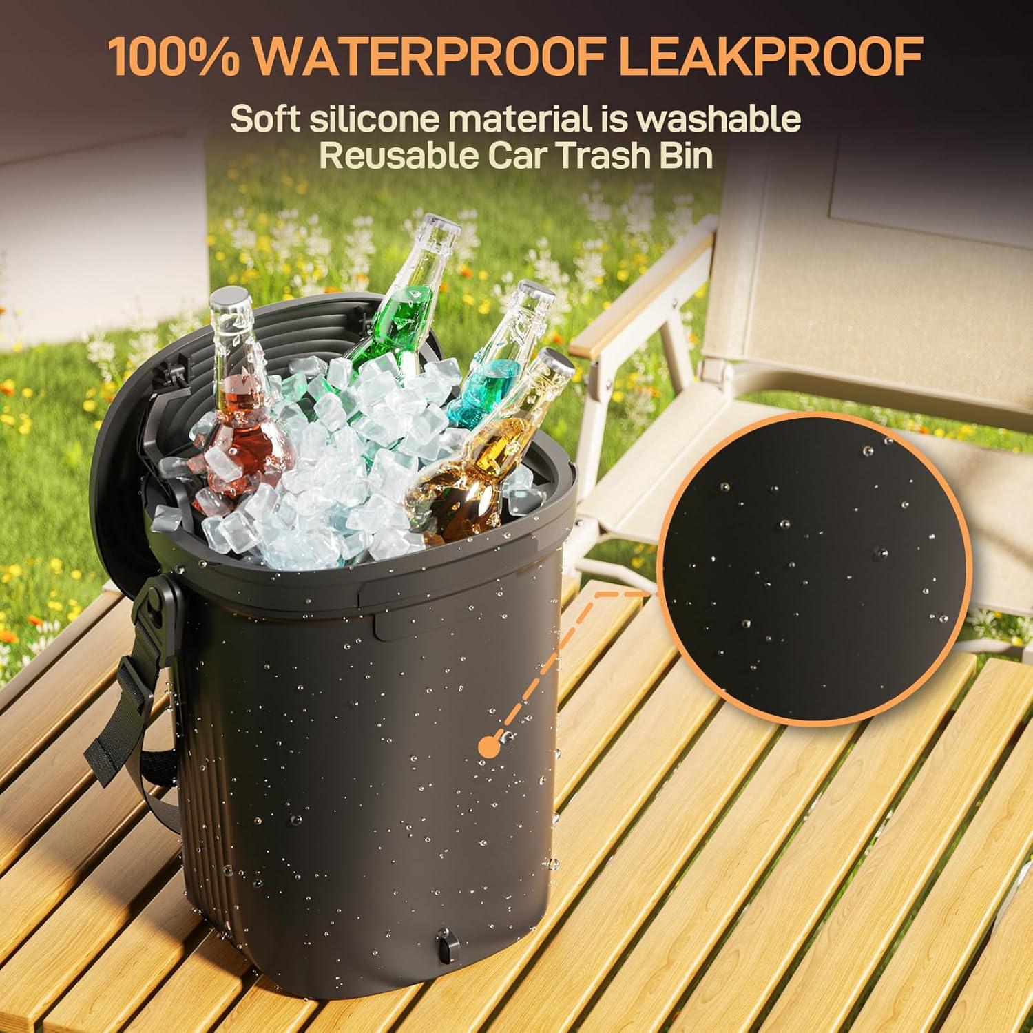 Basurero para Auto Waretary 7.57L Silicona a Prueba de Fugas