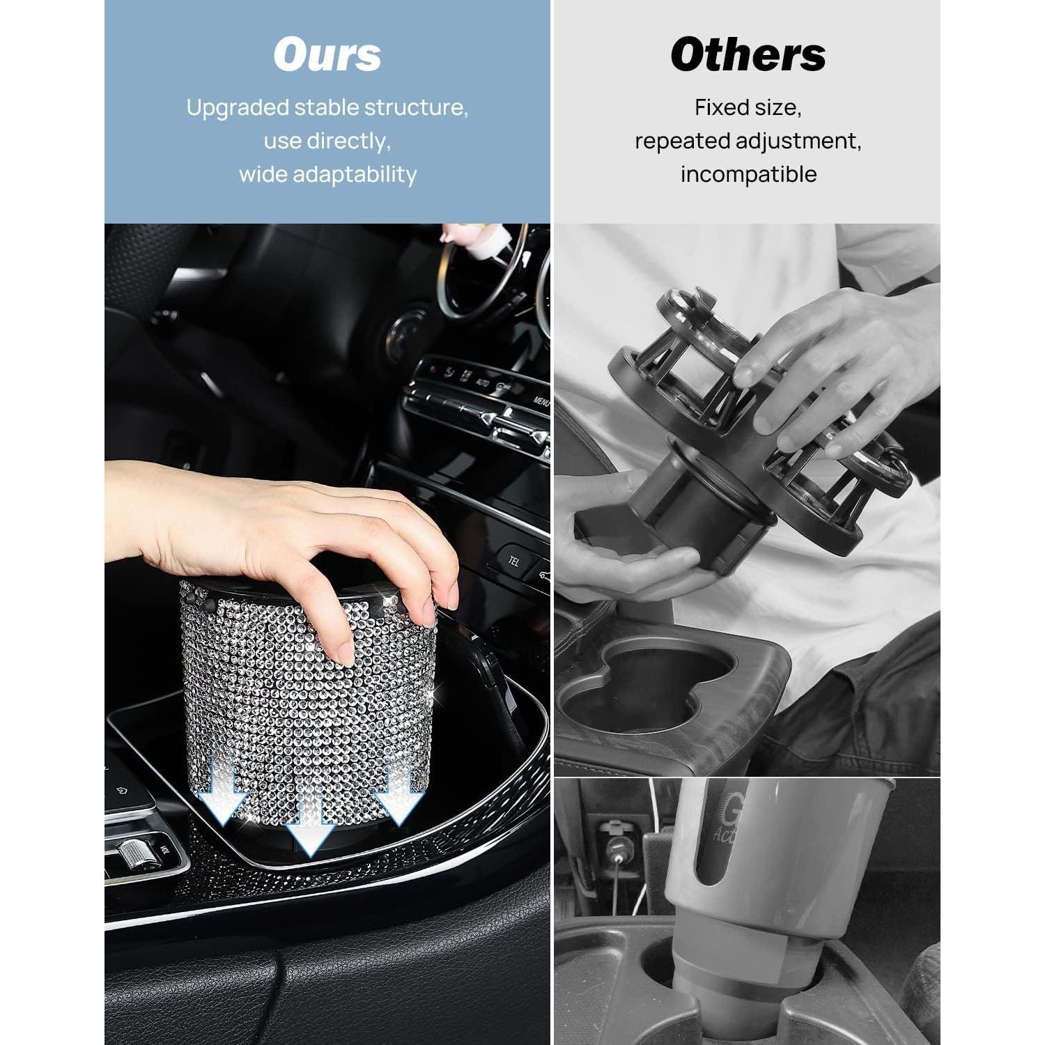 Soporte de Vaso Expansor JOYTUTUS para Auto - Plateado - 532-1183 ml