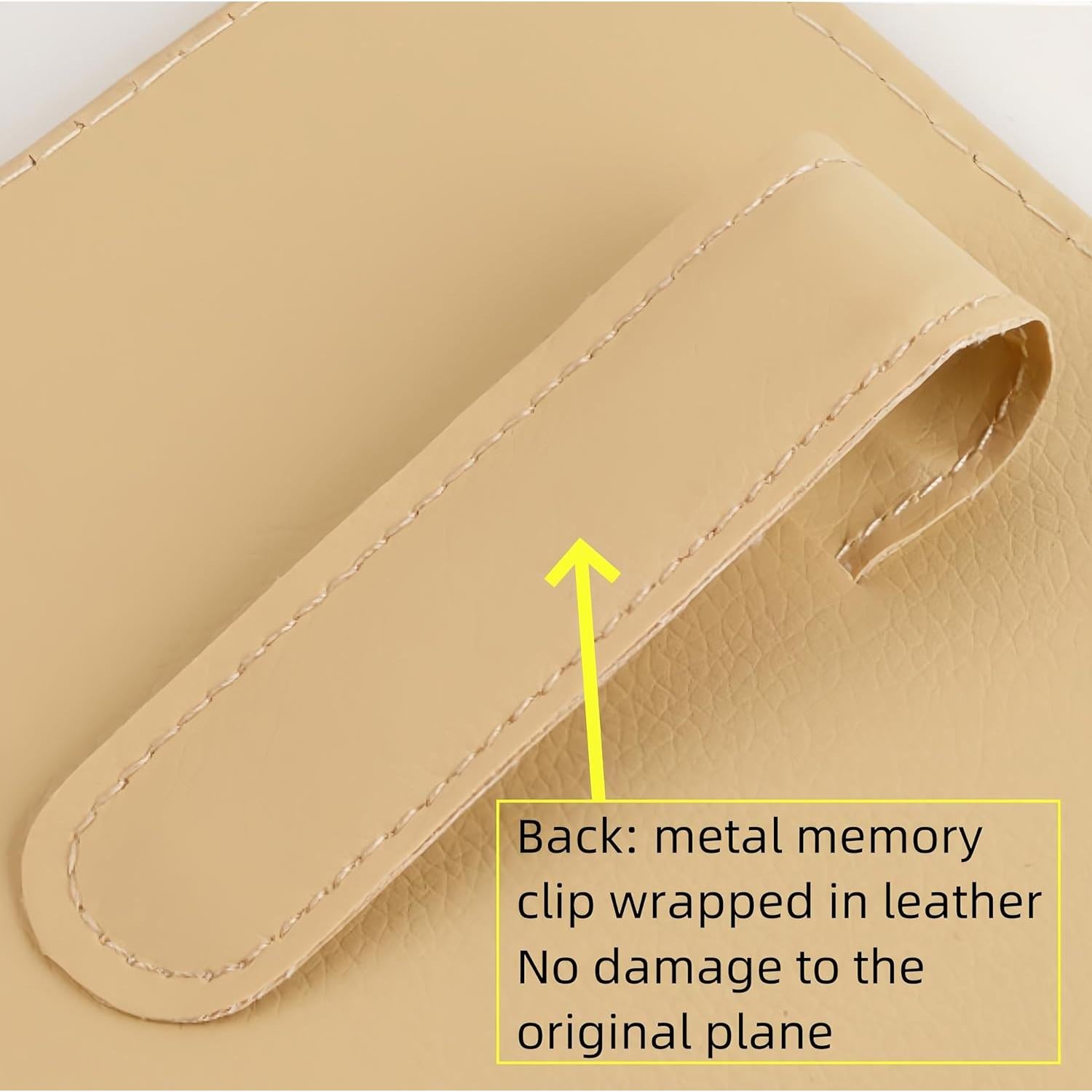 Organizador de Visera de Auto AWinjoy Beige Universal