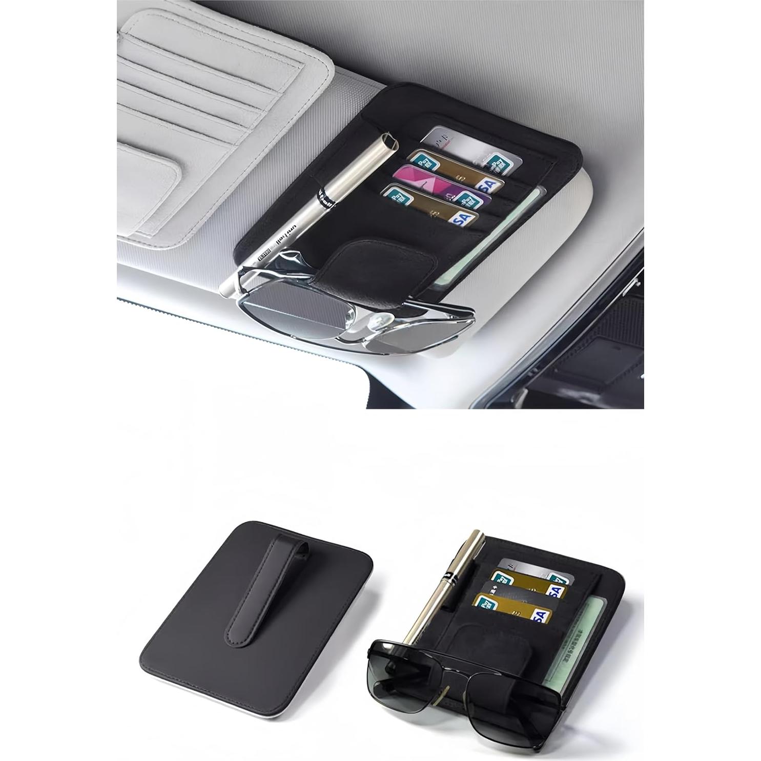 Organizador de Visera de Auto AWinjoy Beige Universal