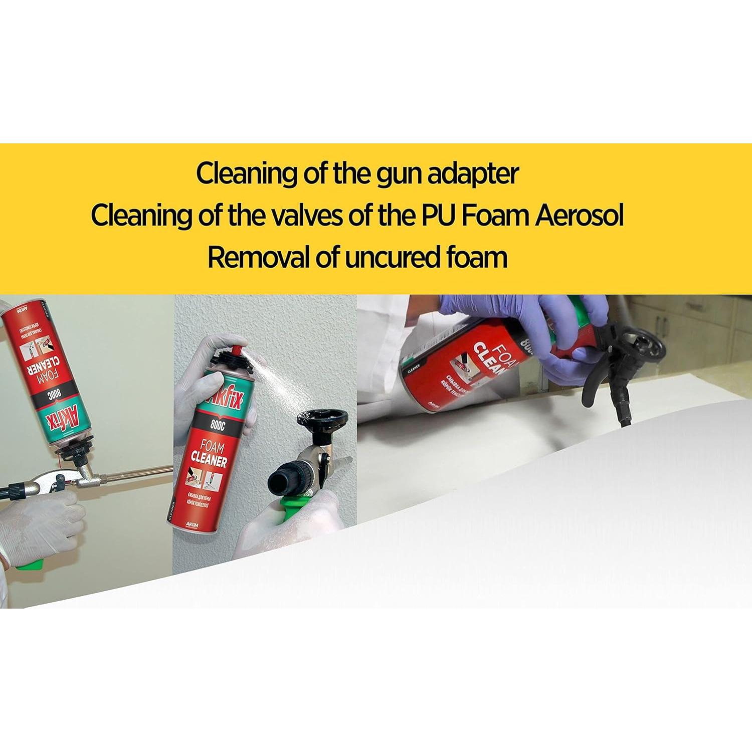 Limpiador de Espuma de Poliuretano Akfix 800C - 478 ml
